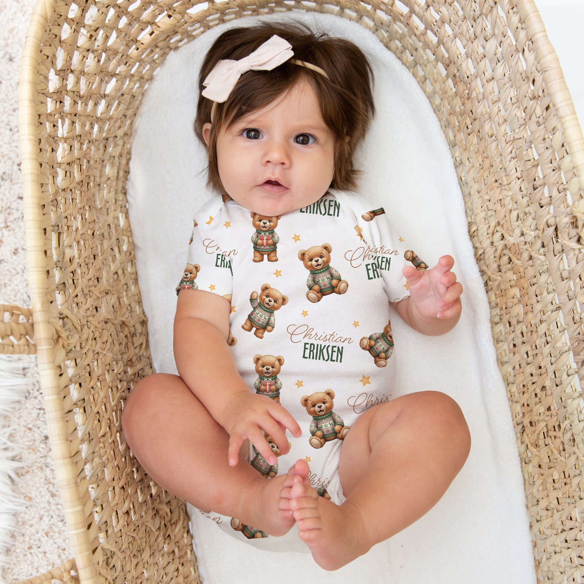Personalized Bodysuit in Cozy Bear