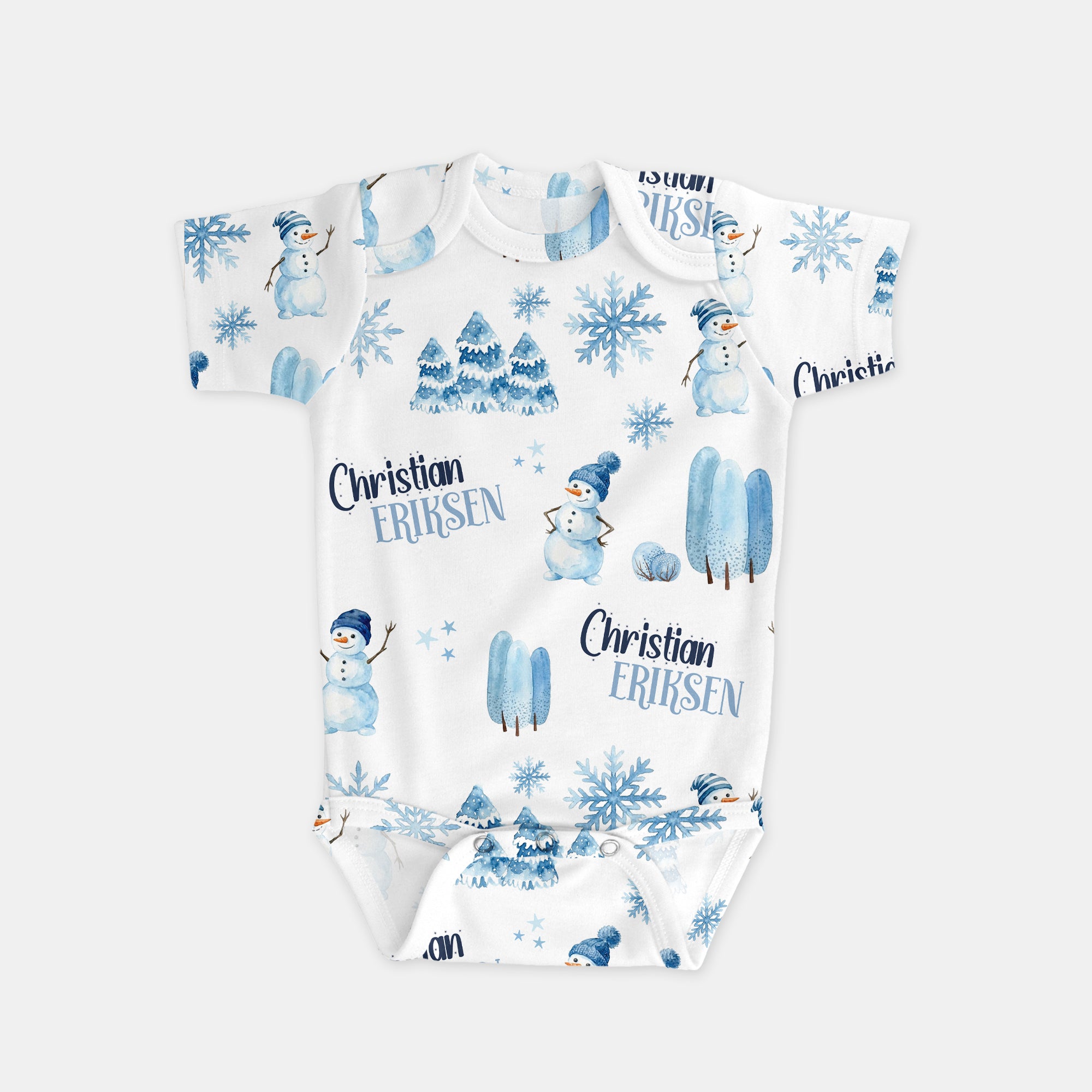 Snowman Personalized Bodysuit