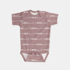 Personalized Bodysuit Mono Name in Mauve