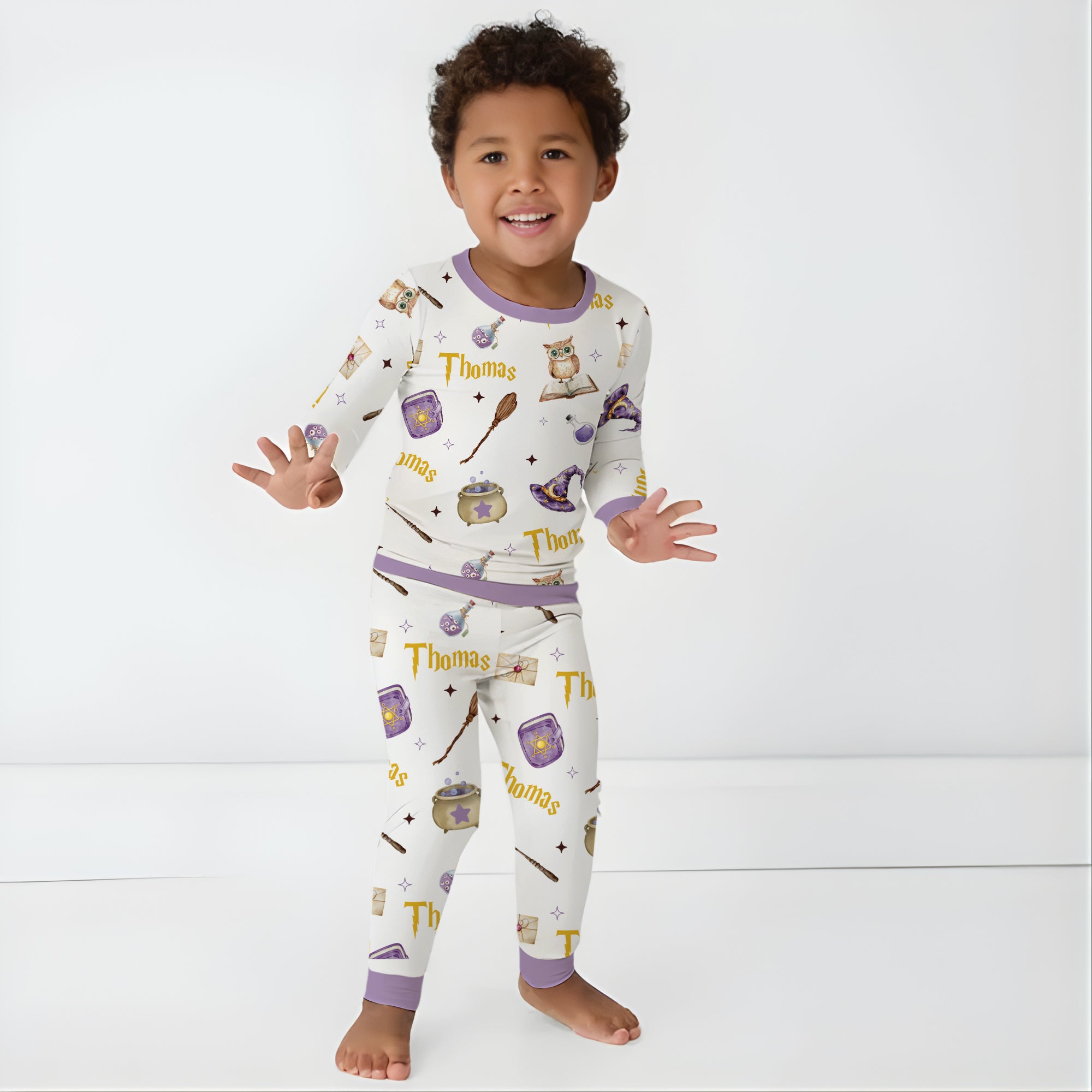 Personalized Pajama Set in Wizard School