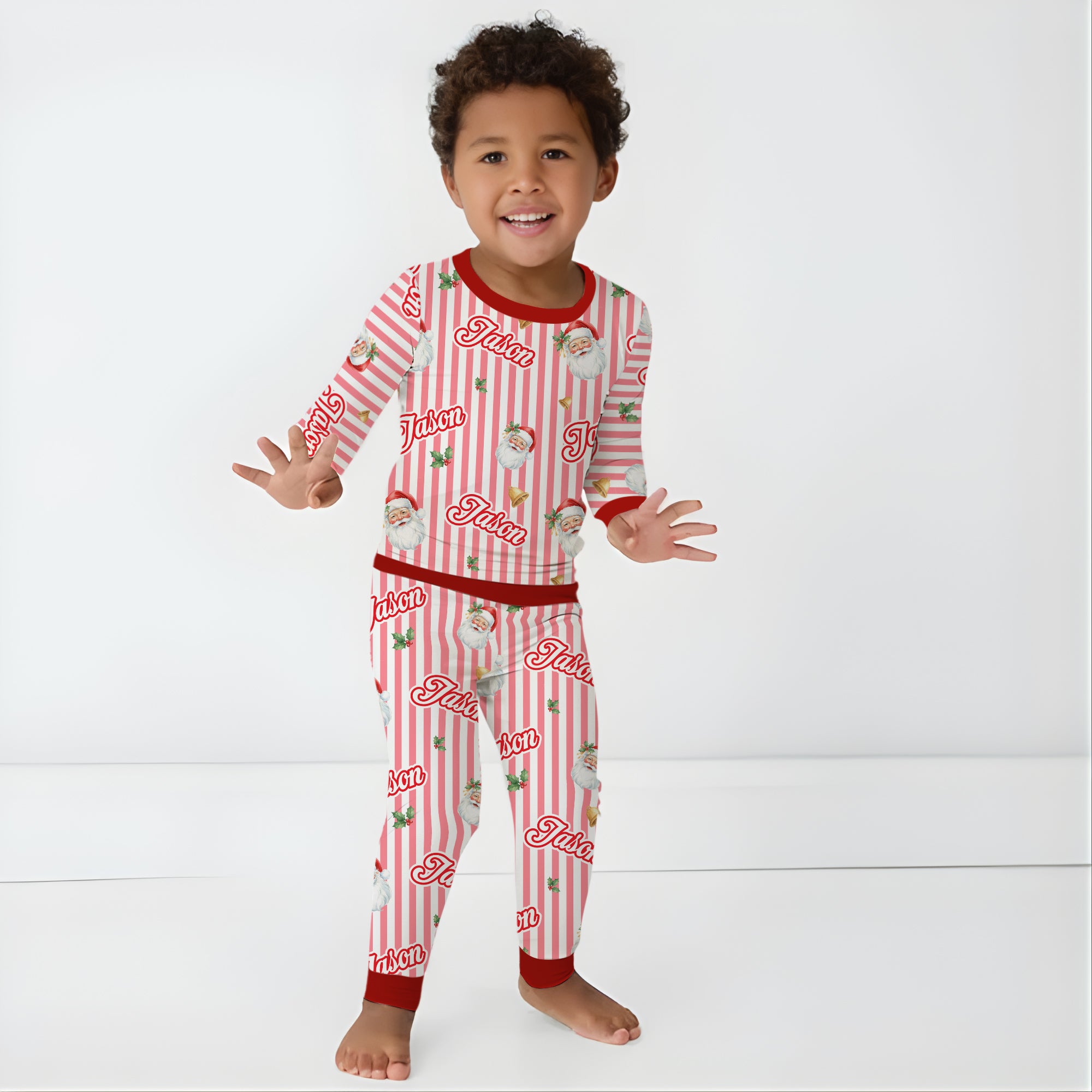 Personalized Pajama Set in Santa Baby