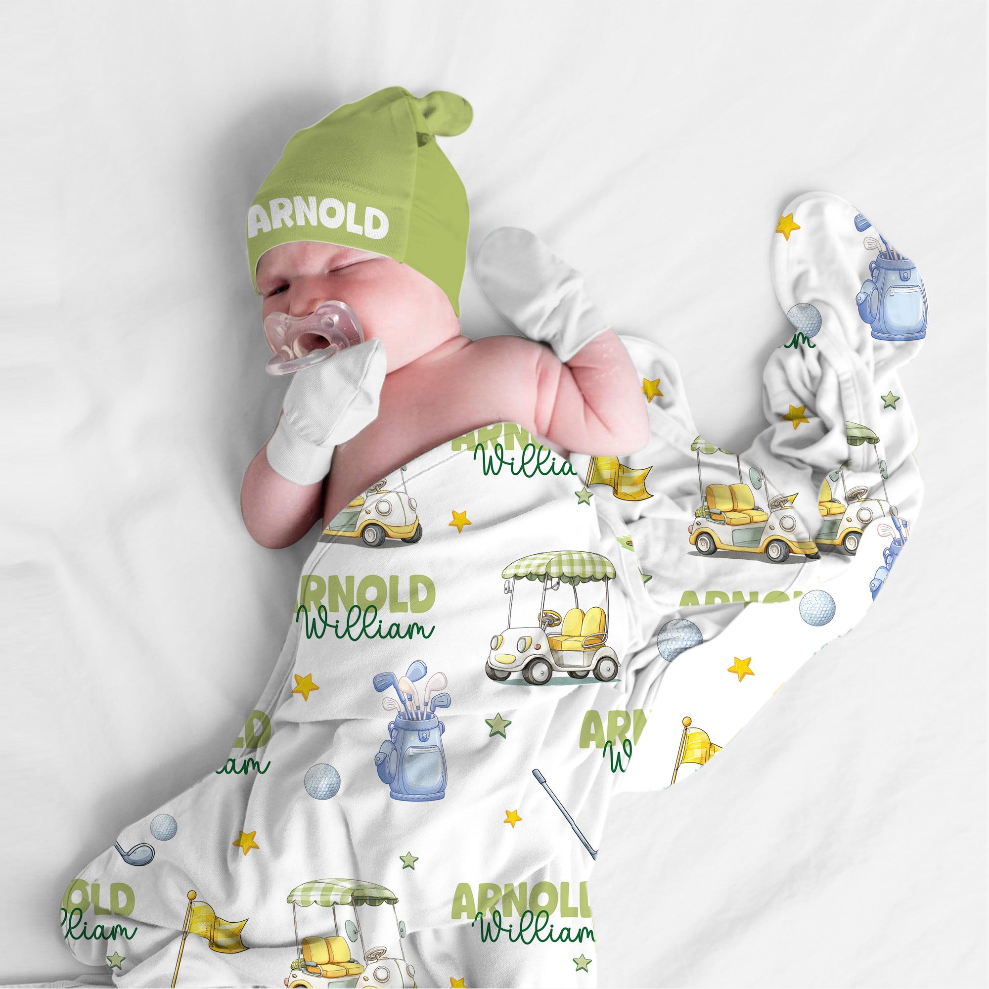 Personalized Swaddle in Country Club Cuties