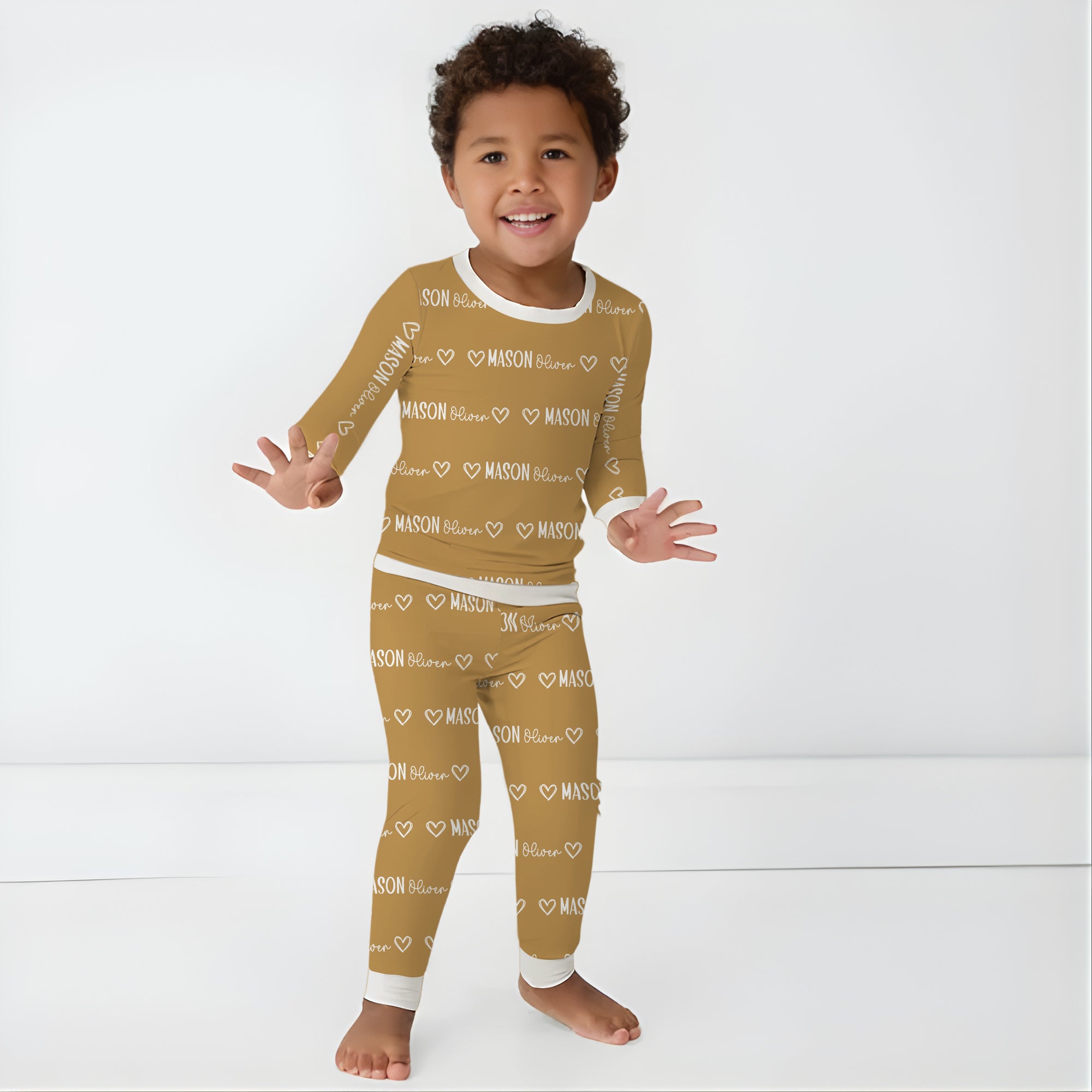 Personalized Pajama Set in Mono Name