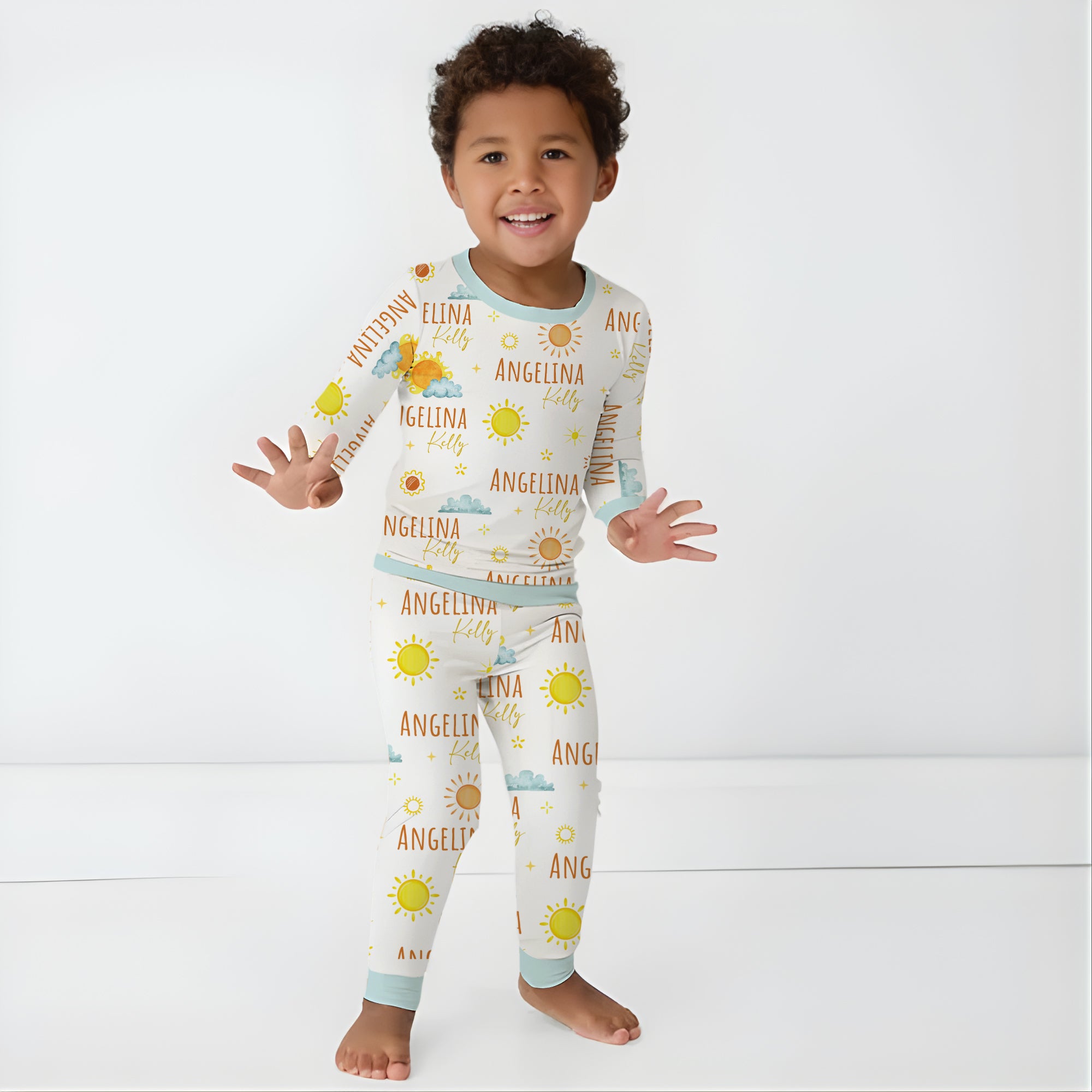 Personalized Pajama Set in Sunshine