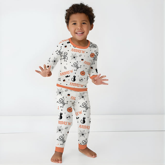 Personalized Baby Pajama Set in Bony Boo