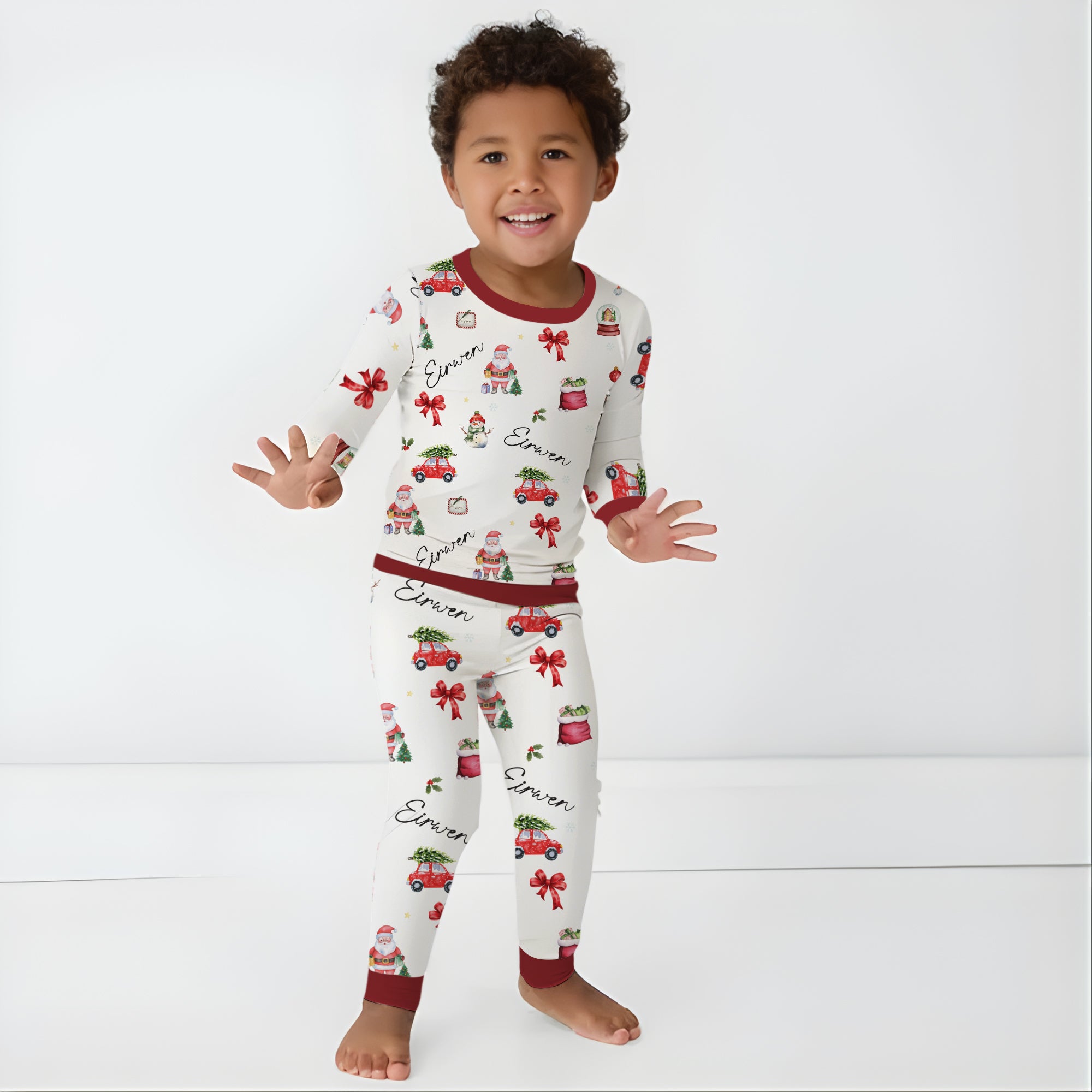 Personalized Pajama Set in Christmas Day