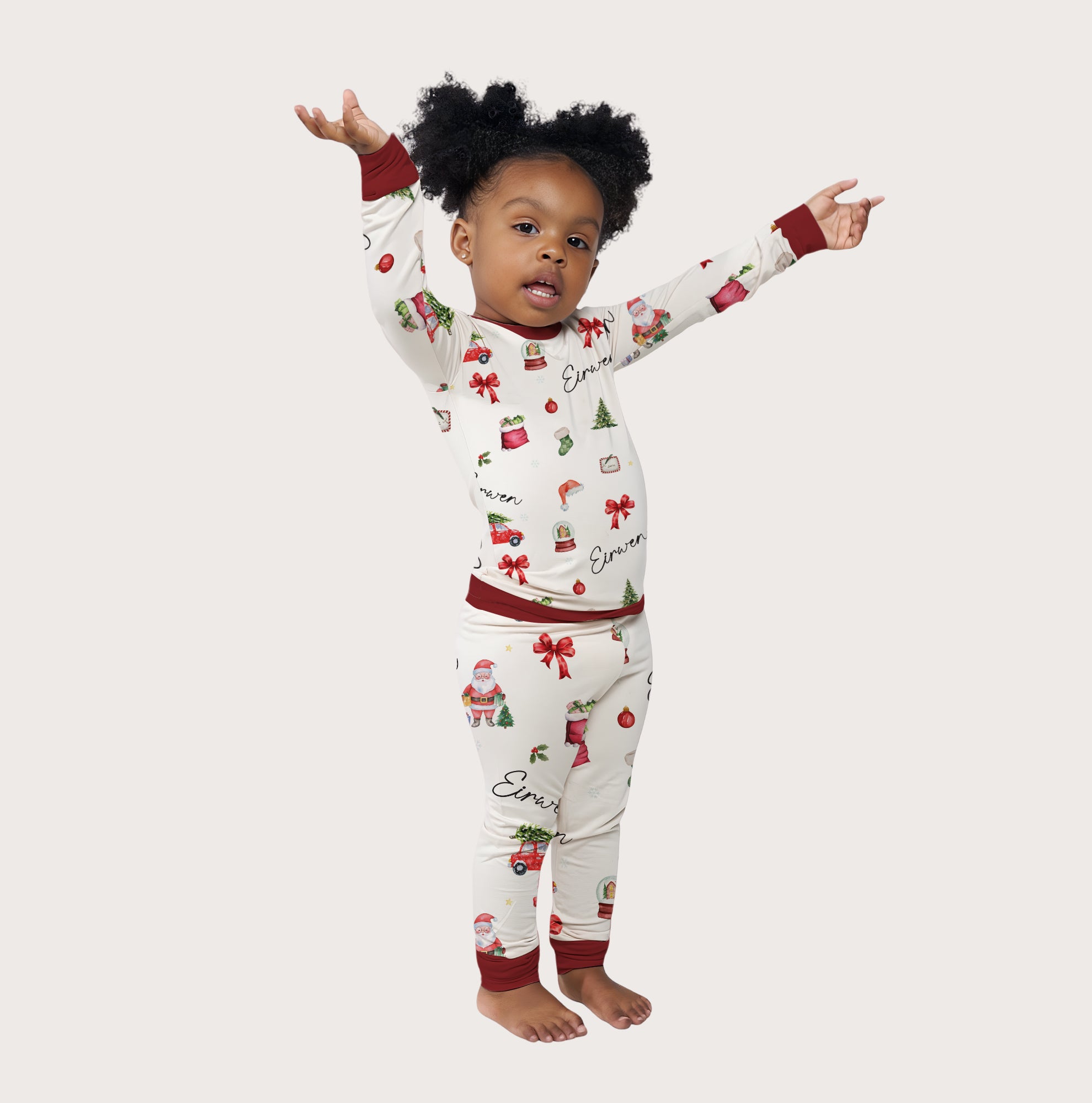 Personalized Pajama Set in Christmas Day