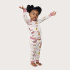 Personalized Baby Pajama Set in Bathtime Besties
