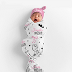 Personalized Swaddle in Boo Babes