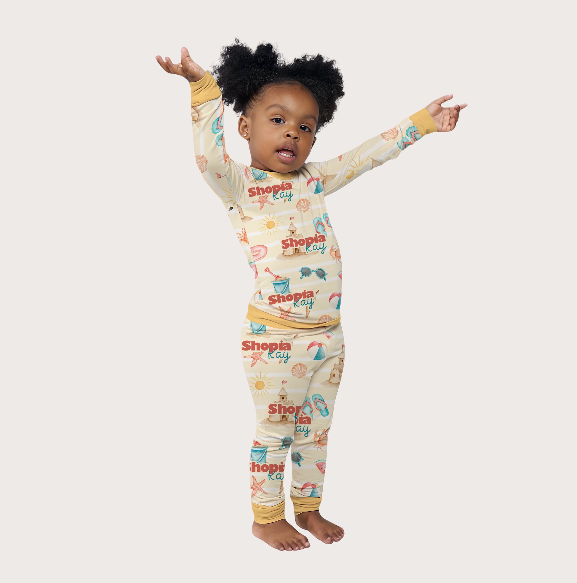 Summer Beach Personalized Pajama Set