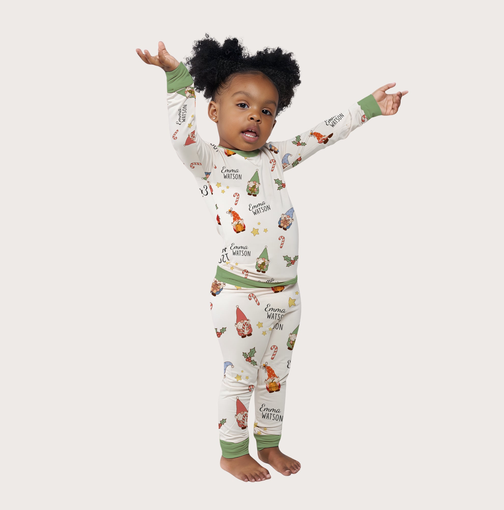 Christmas Gnomes Personalized Pajama Set