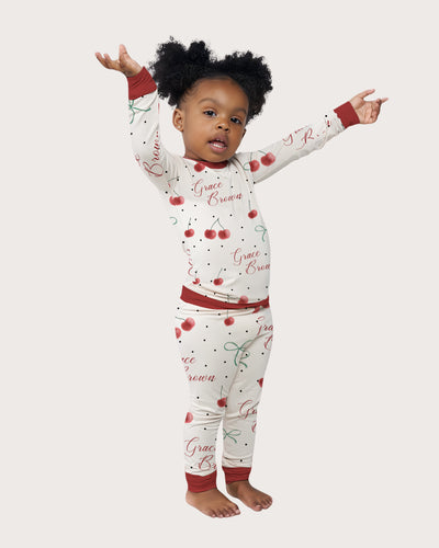 Personalized Baby Pajama Set in Cherished Baby