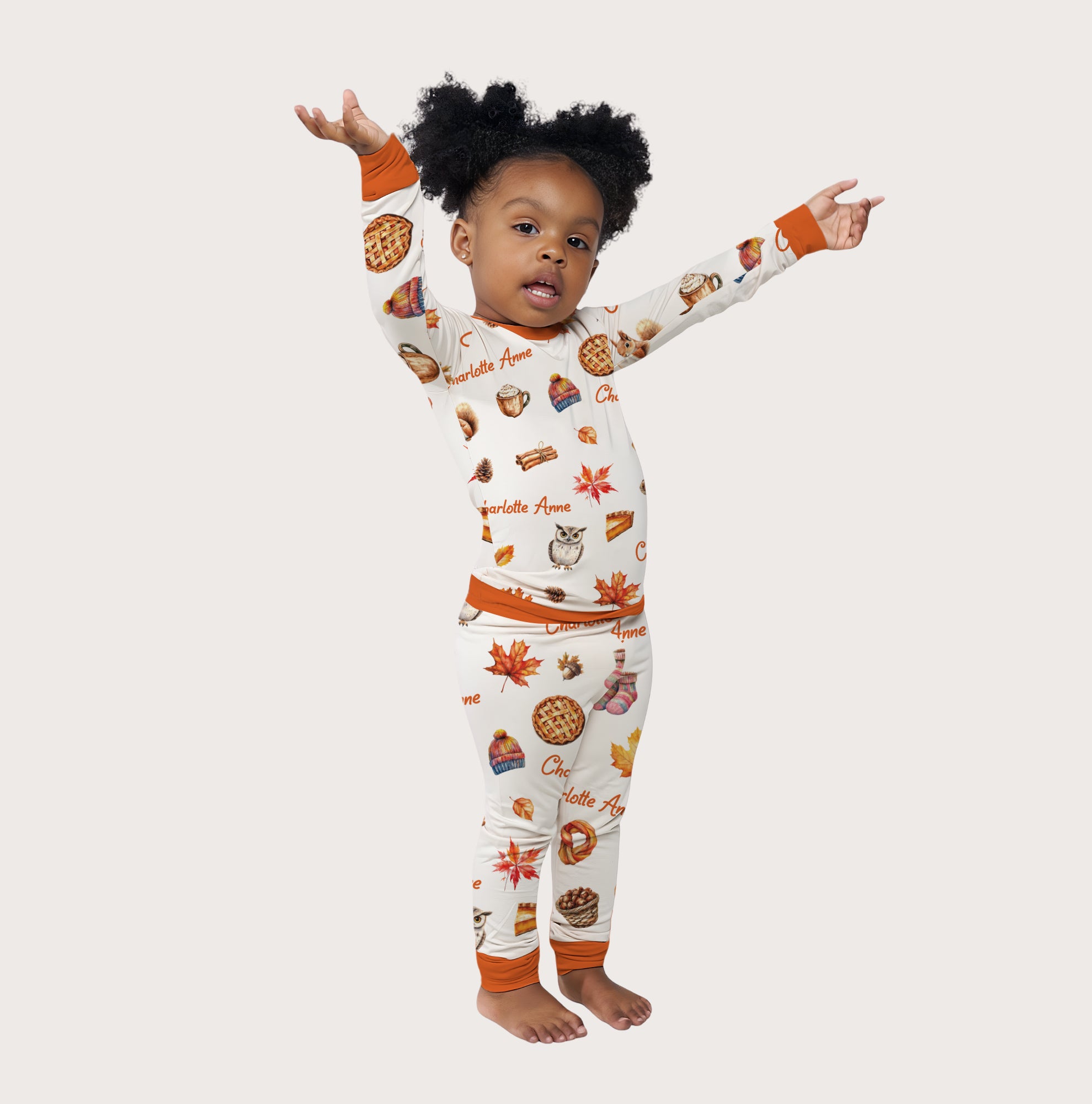 Fall Cottage Personalized Pajama Set