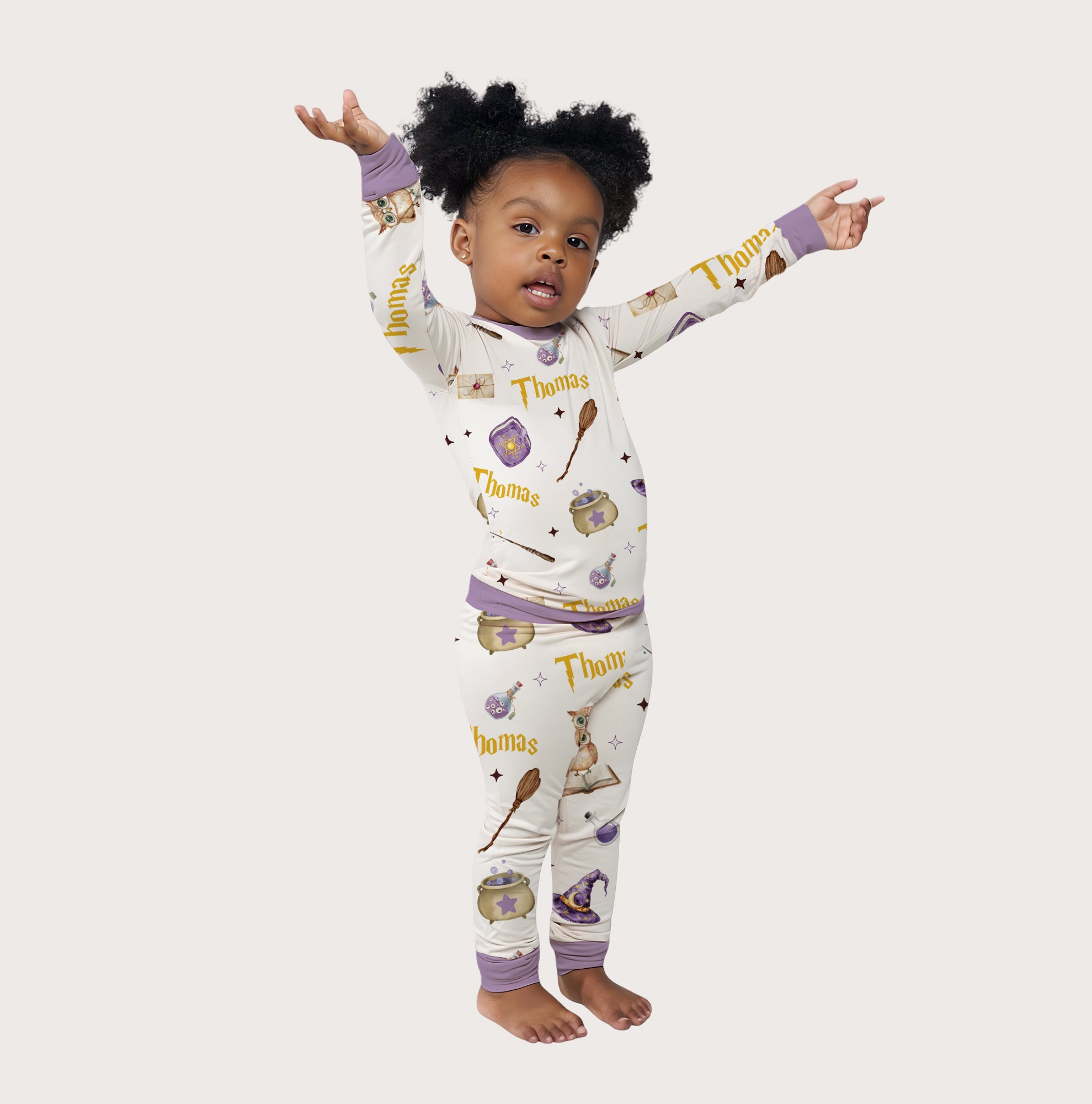 Personalized Pajama Set in Wizard School