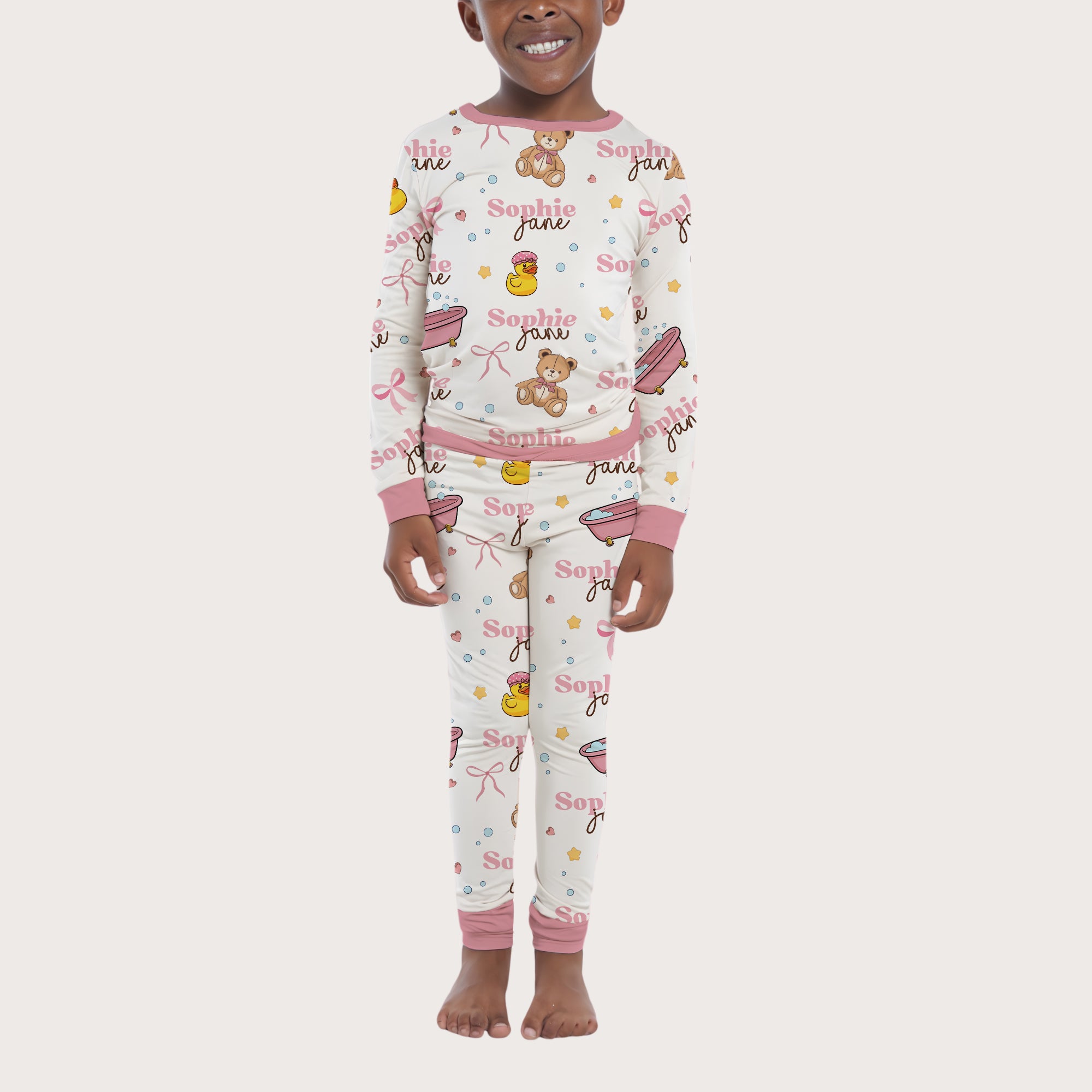 Personalized Pajama Set in Bathtime Besties