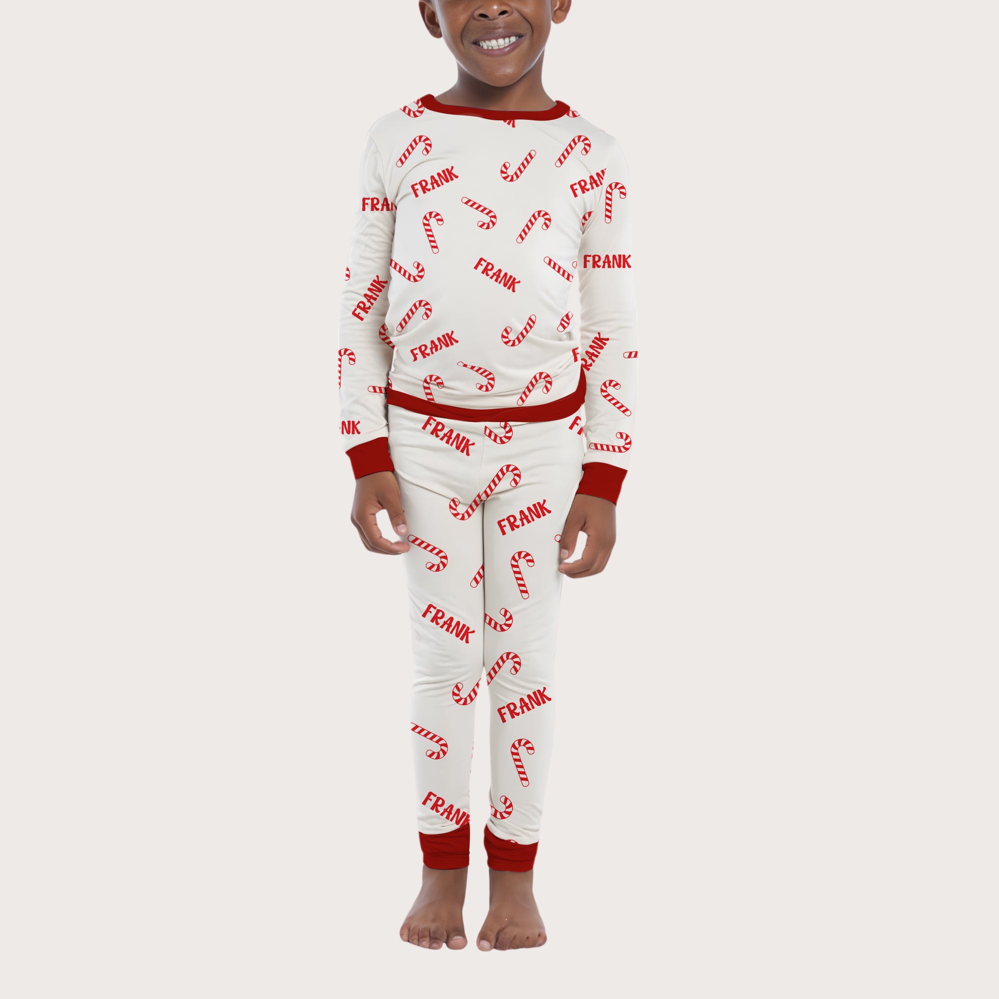 Candy Cane Personalized Pajama Set