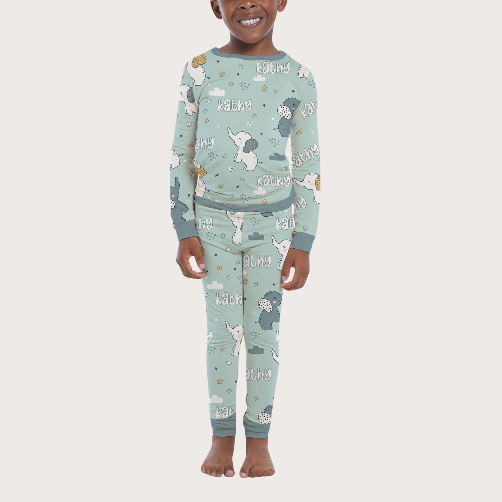 Personalized Pajama Set in Elephant
