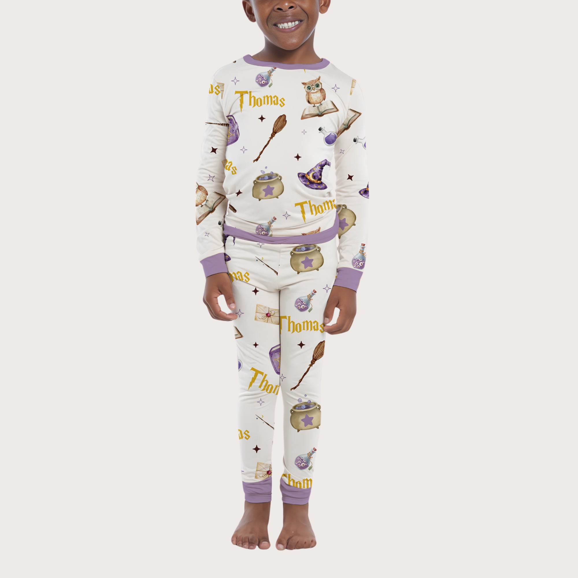 Personalized Pajama Set in Wizard School