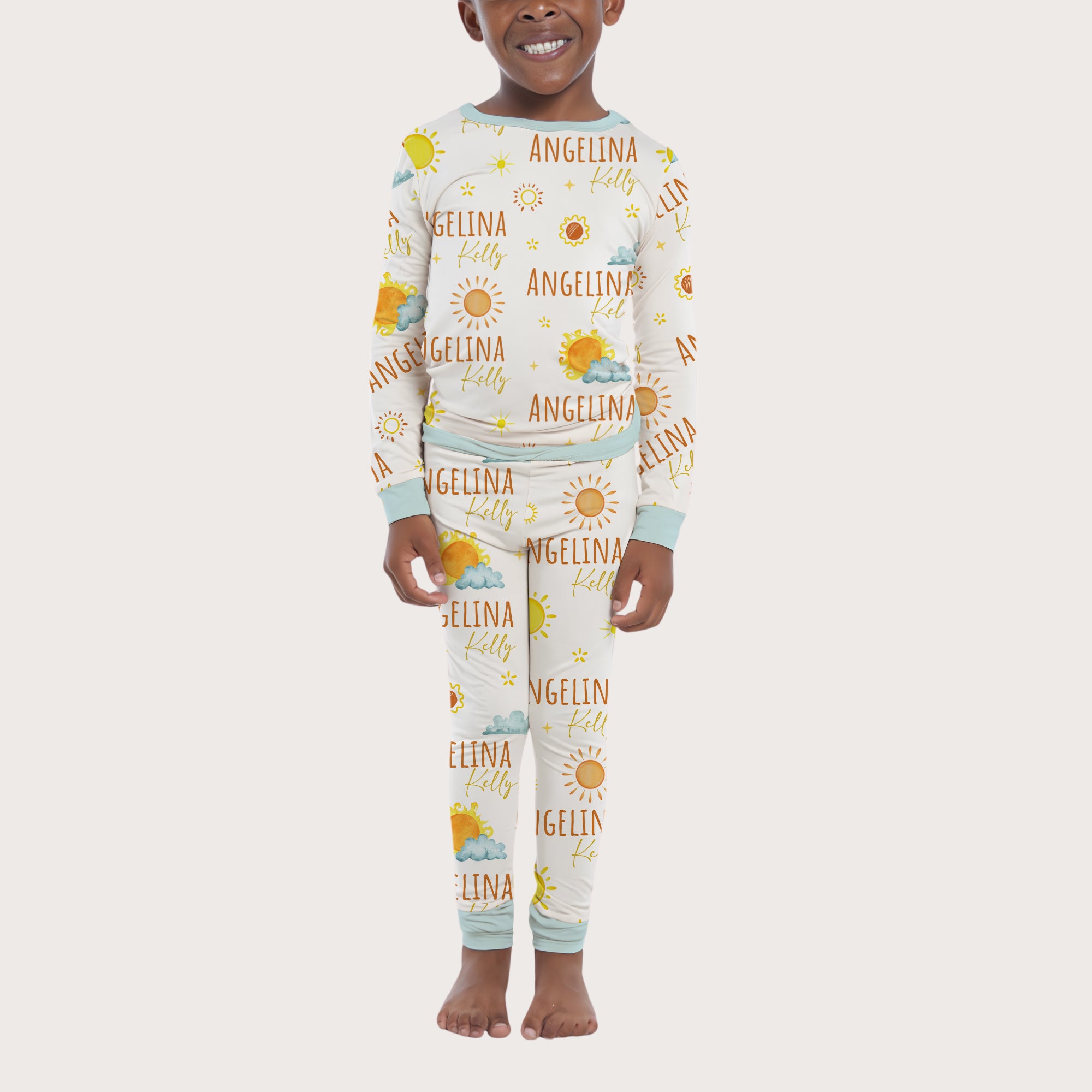 Personalized Pajama Set in Sunshine