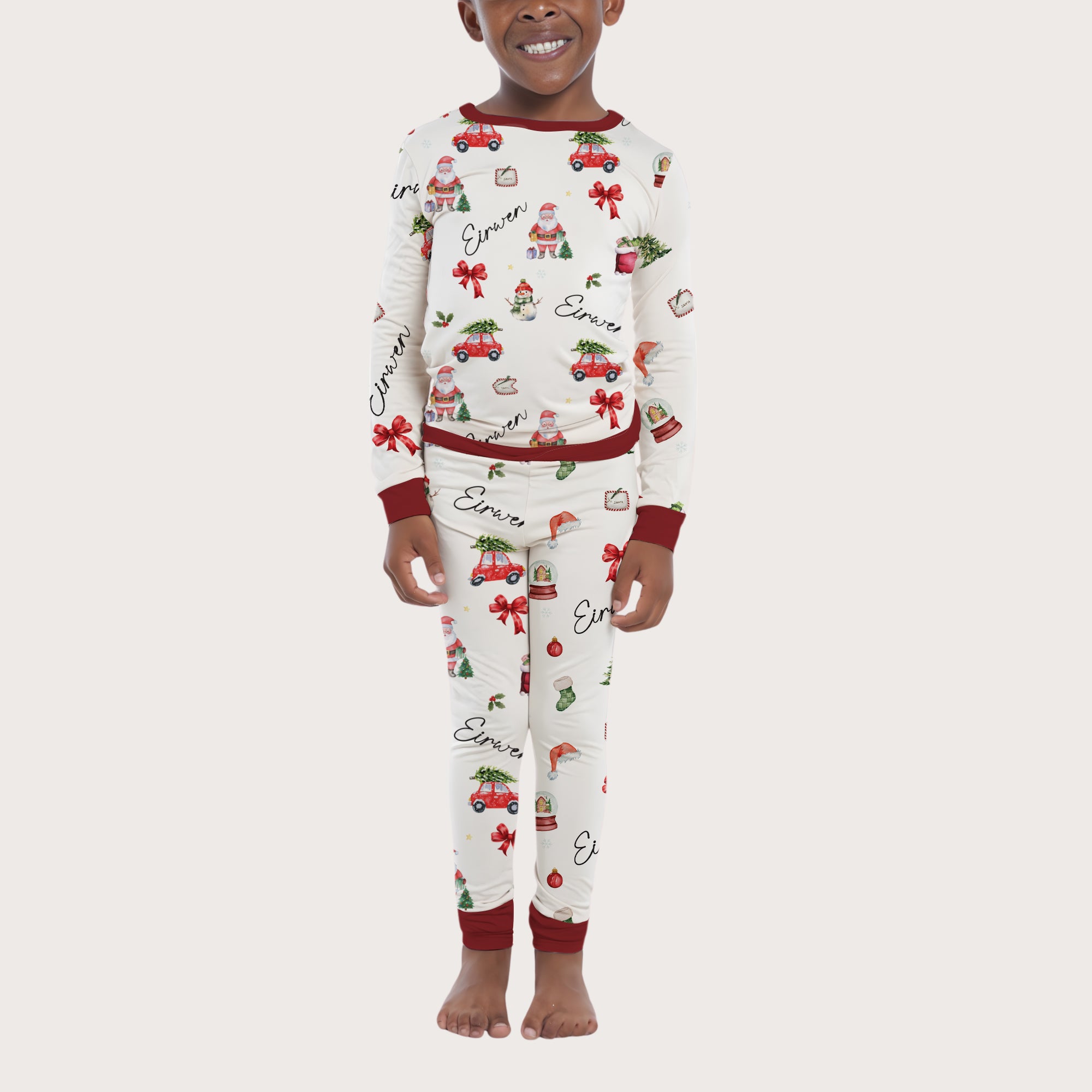 Personalized Pajama Set in Christmas Day