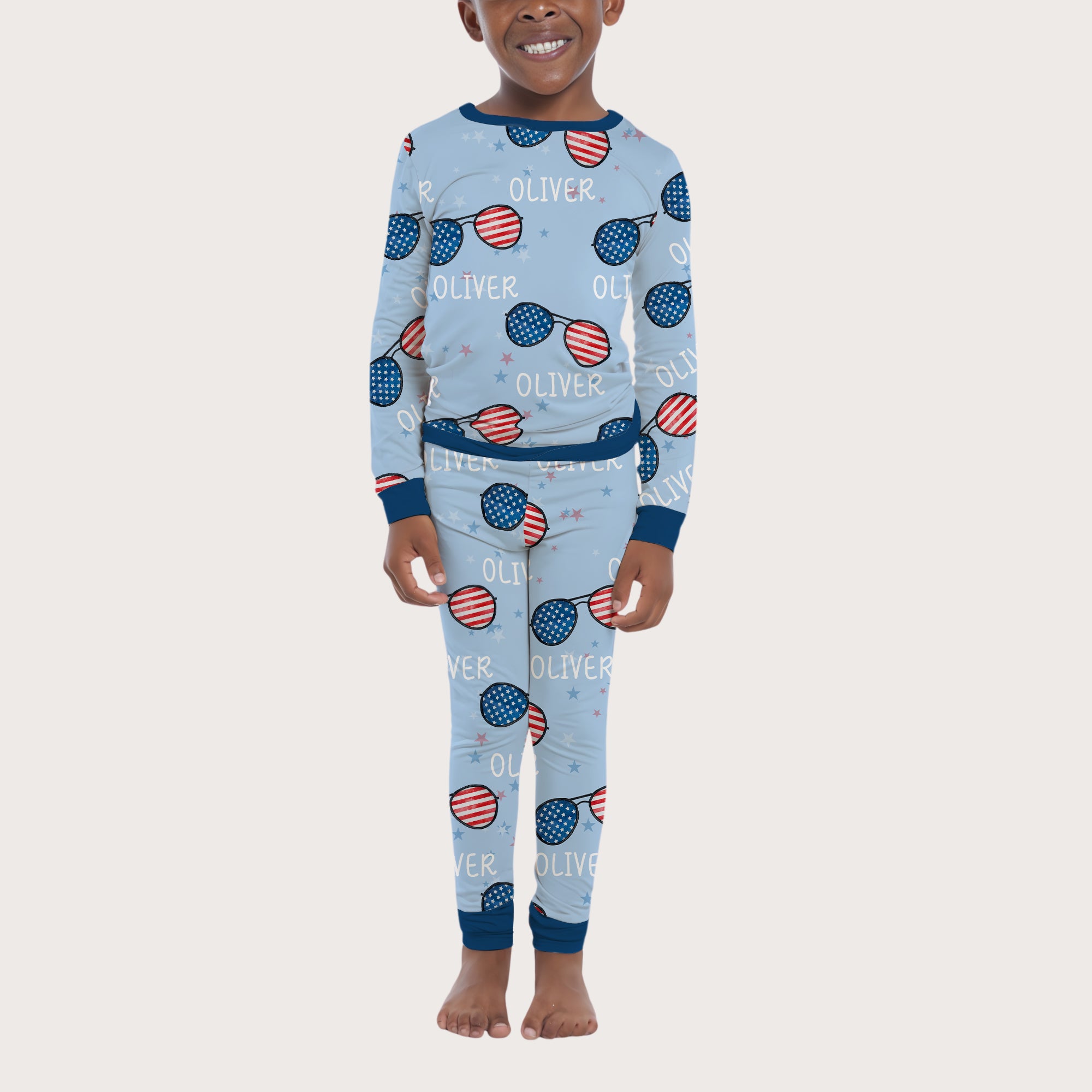 Patriotic Personalized Pajama Set
