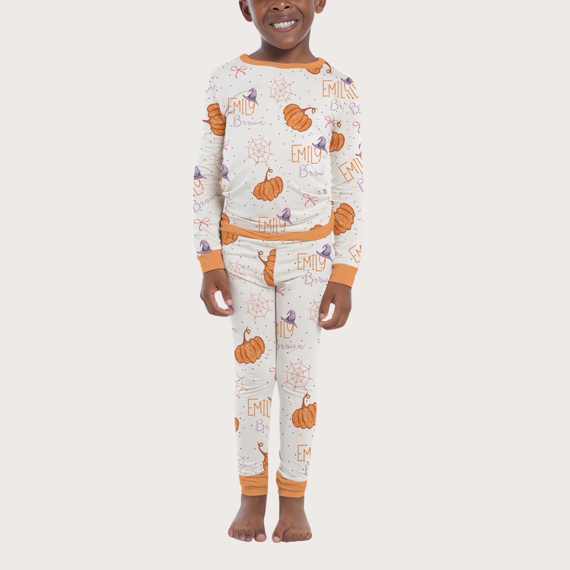 Personalized Pajama Set in Little Pumpkin