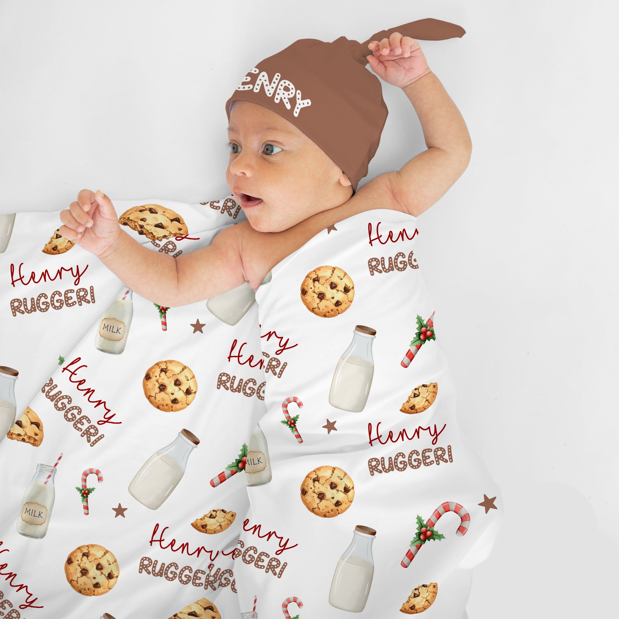 Personalized Swaddle in Sweet Cookie