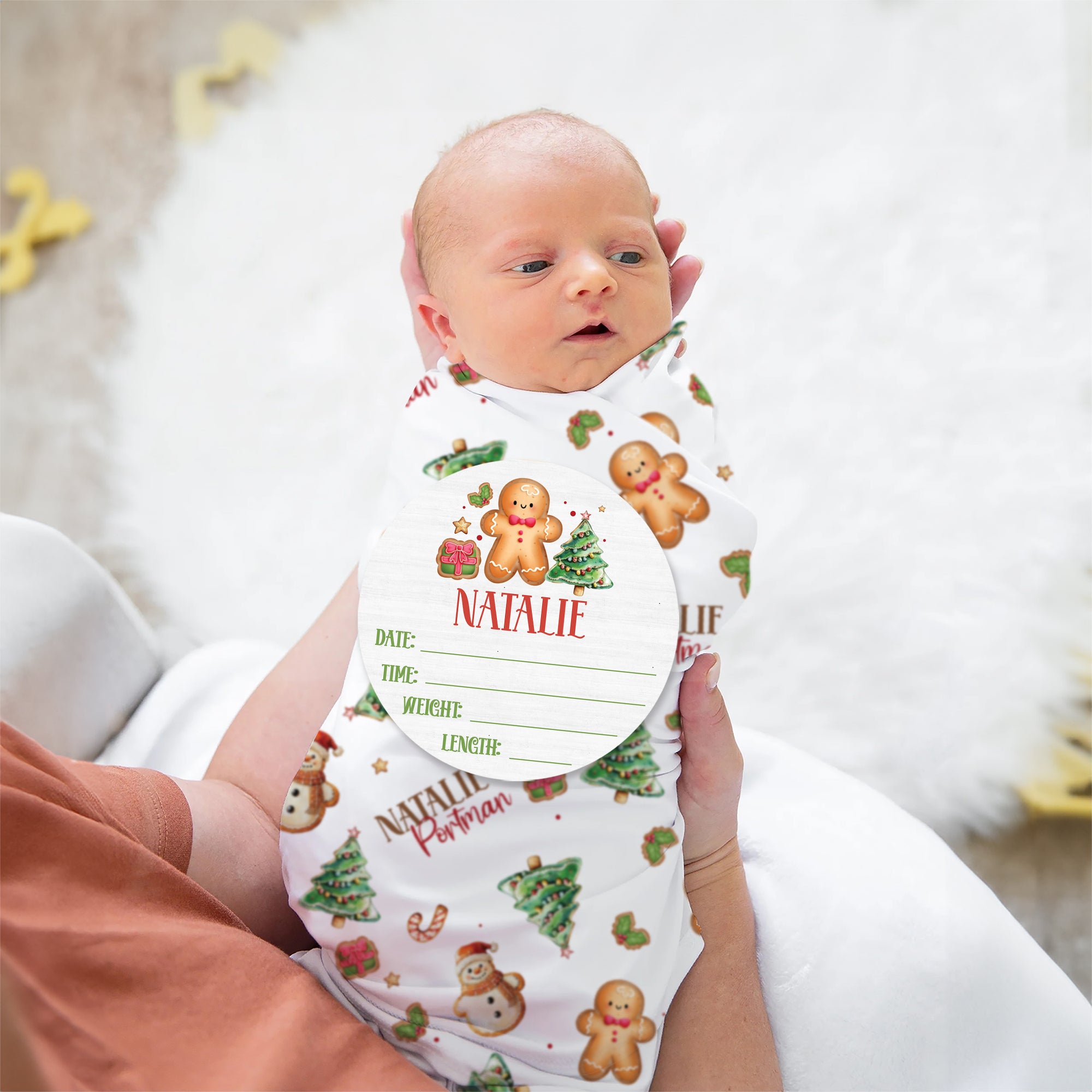 Personalized Wood Sign in Gingerbread