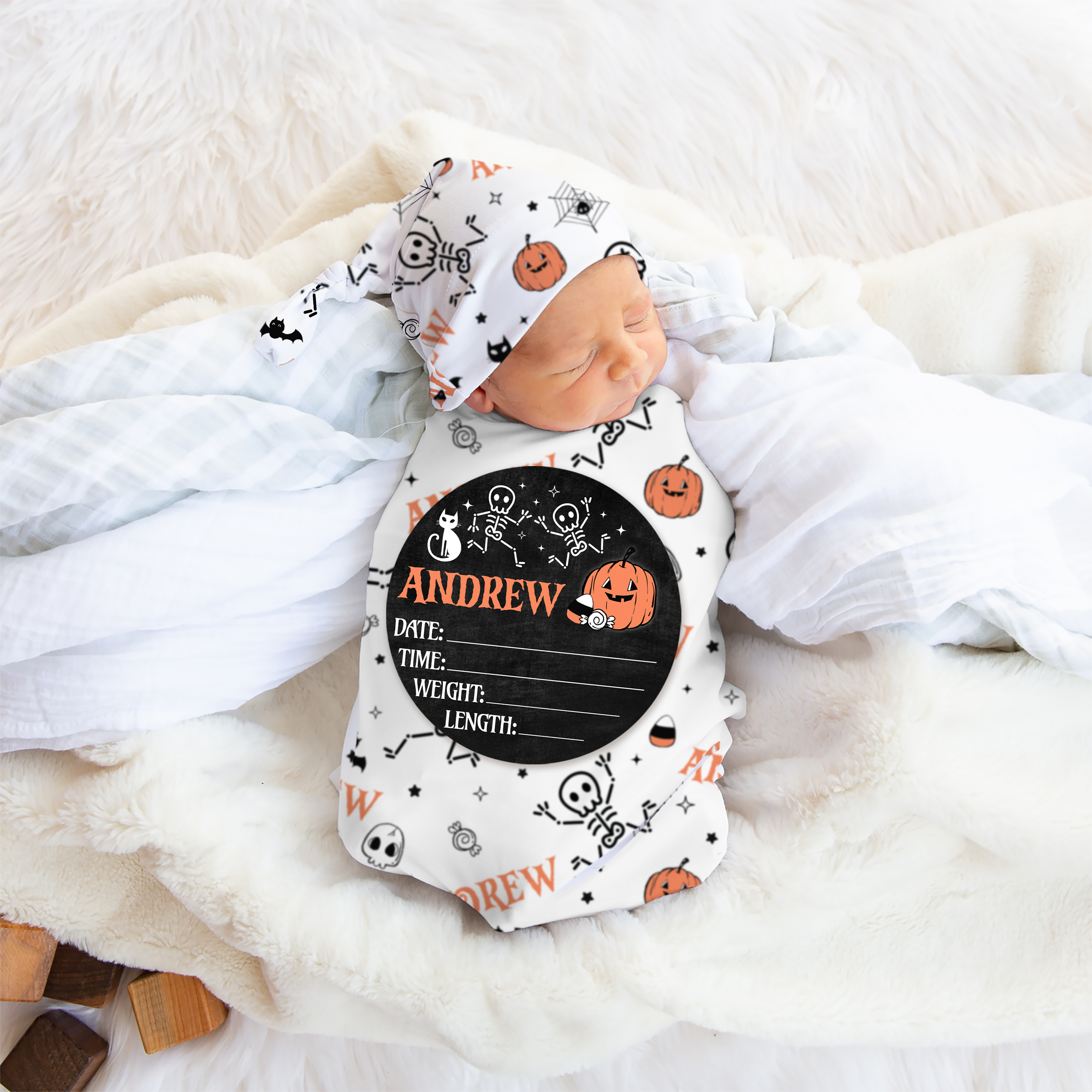 Personalized Wood Sign in Bony Boo