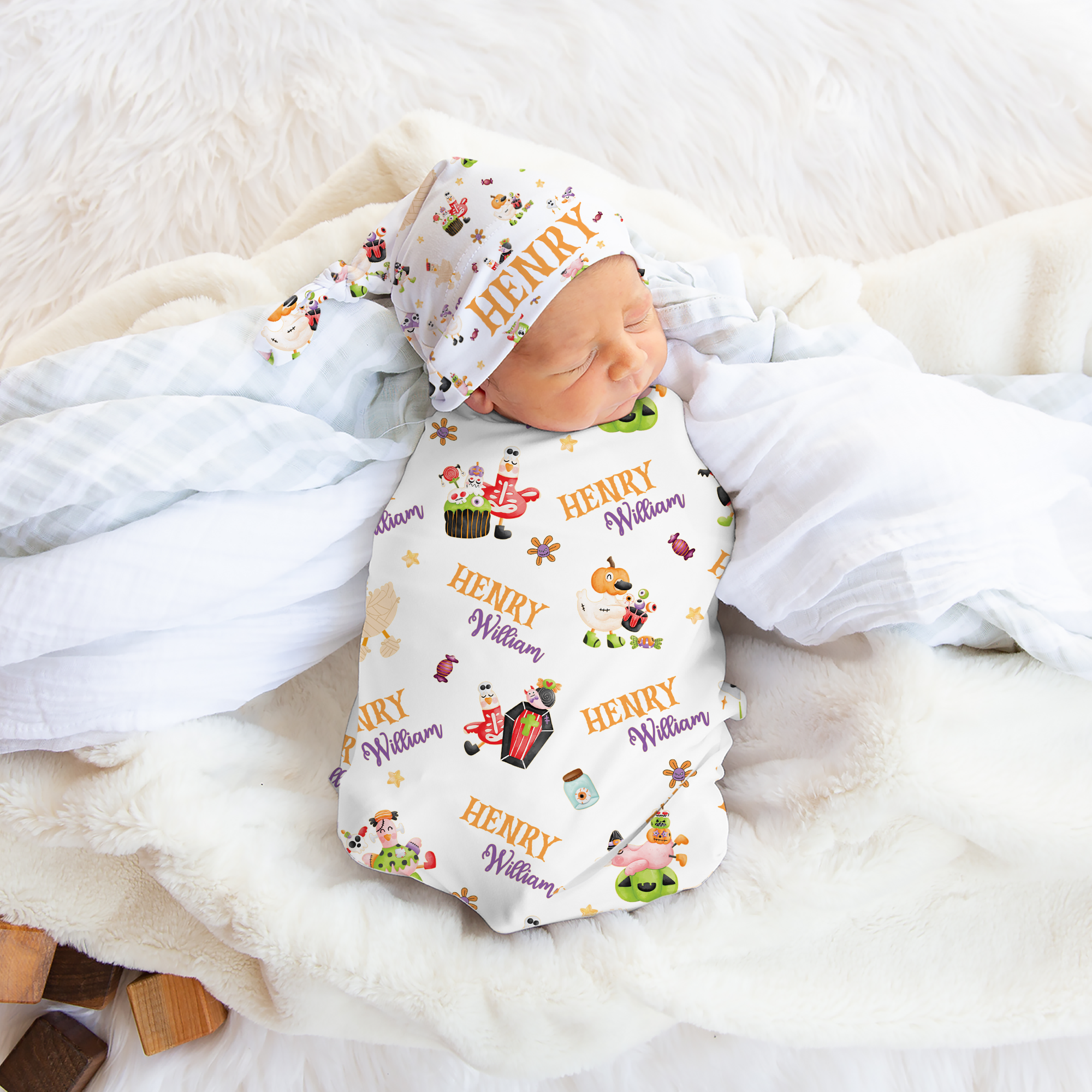 Personalized Knotted Hat in Goose in Booland