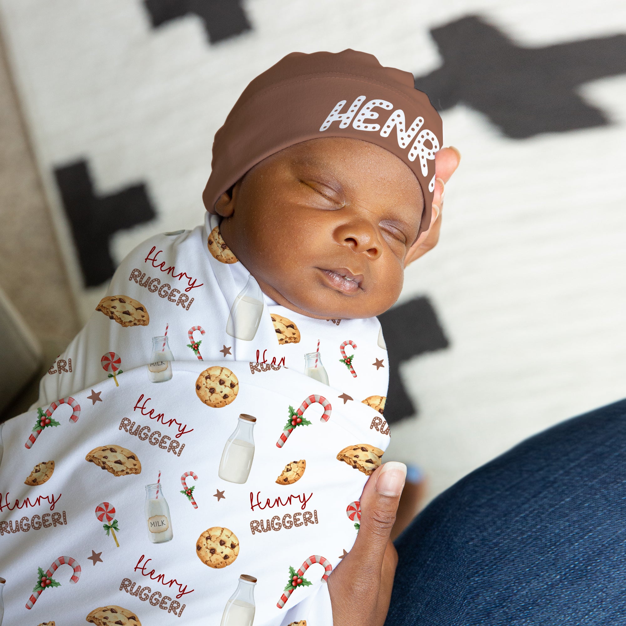Personalized Swaddle in Sweet Cookie