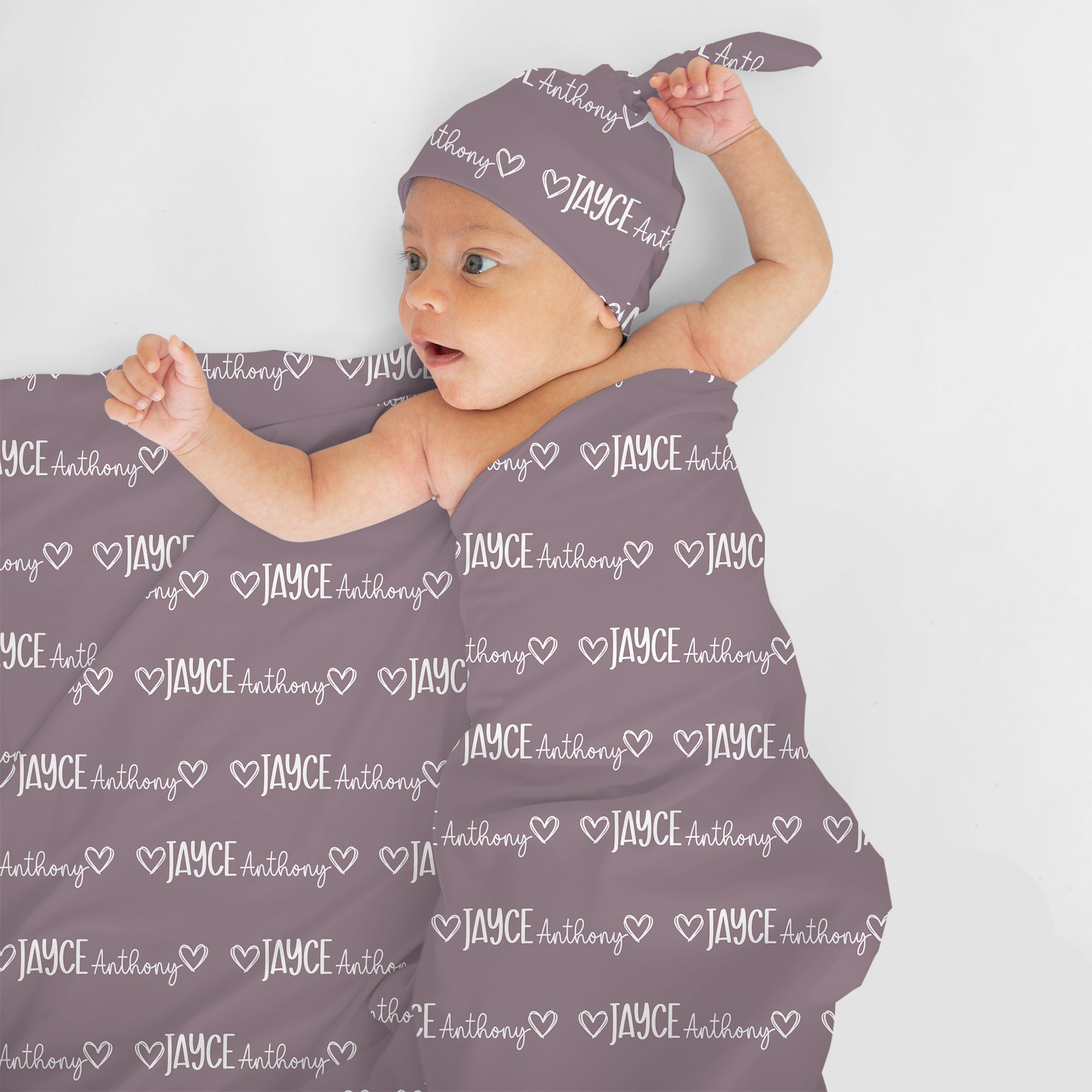 Personalized Swaddle in Mono Name