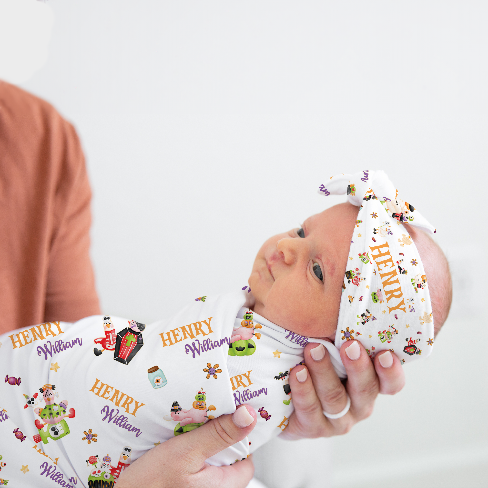 Personalized Knotted Headband in Goose in Booland