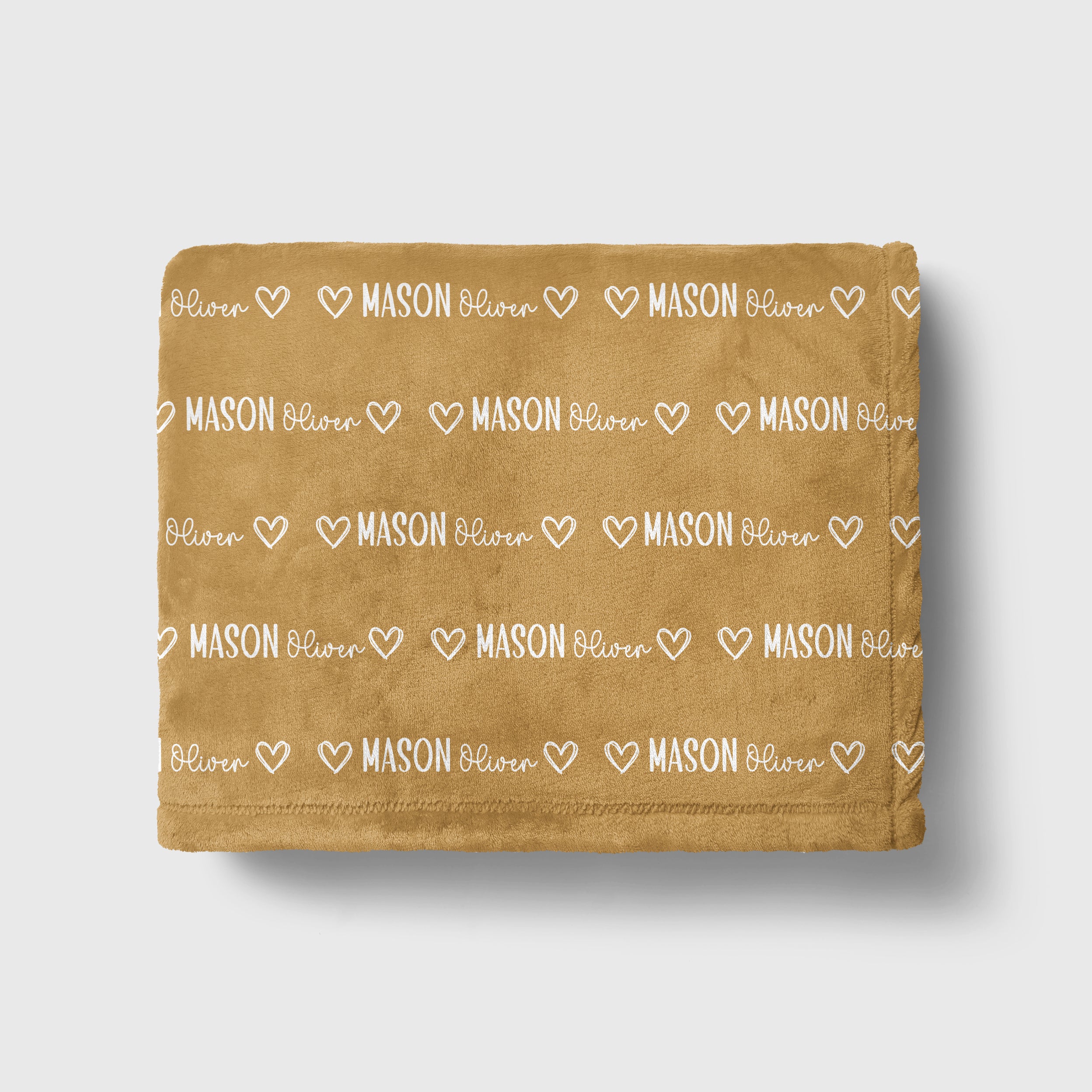 Personalized Blanket in Mono Name
