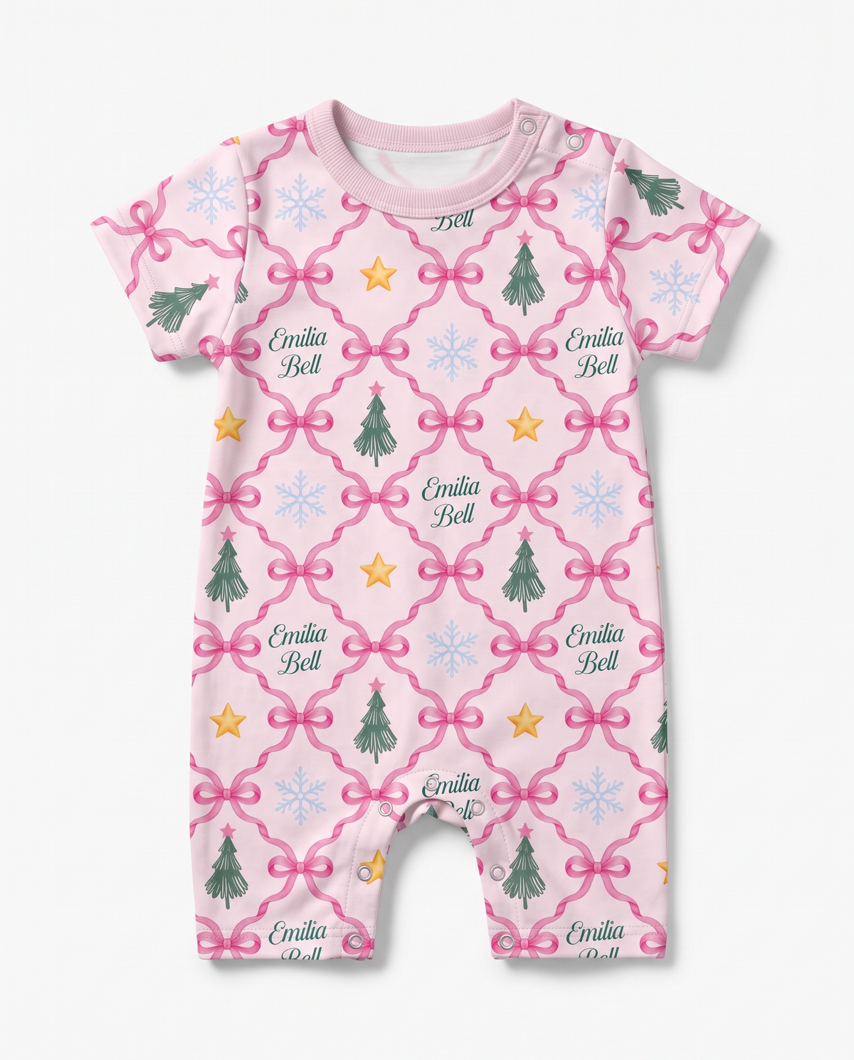 Personalized Snap Romper in North Star
