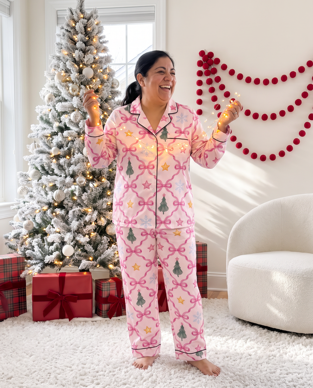 Long Sleeve Women's Pajama Set in North Star