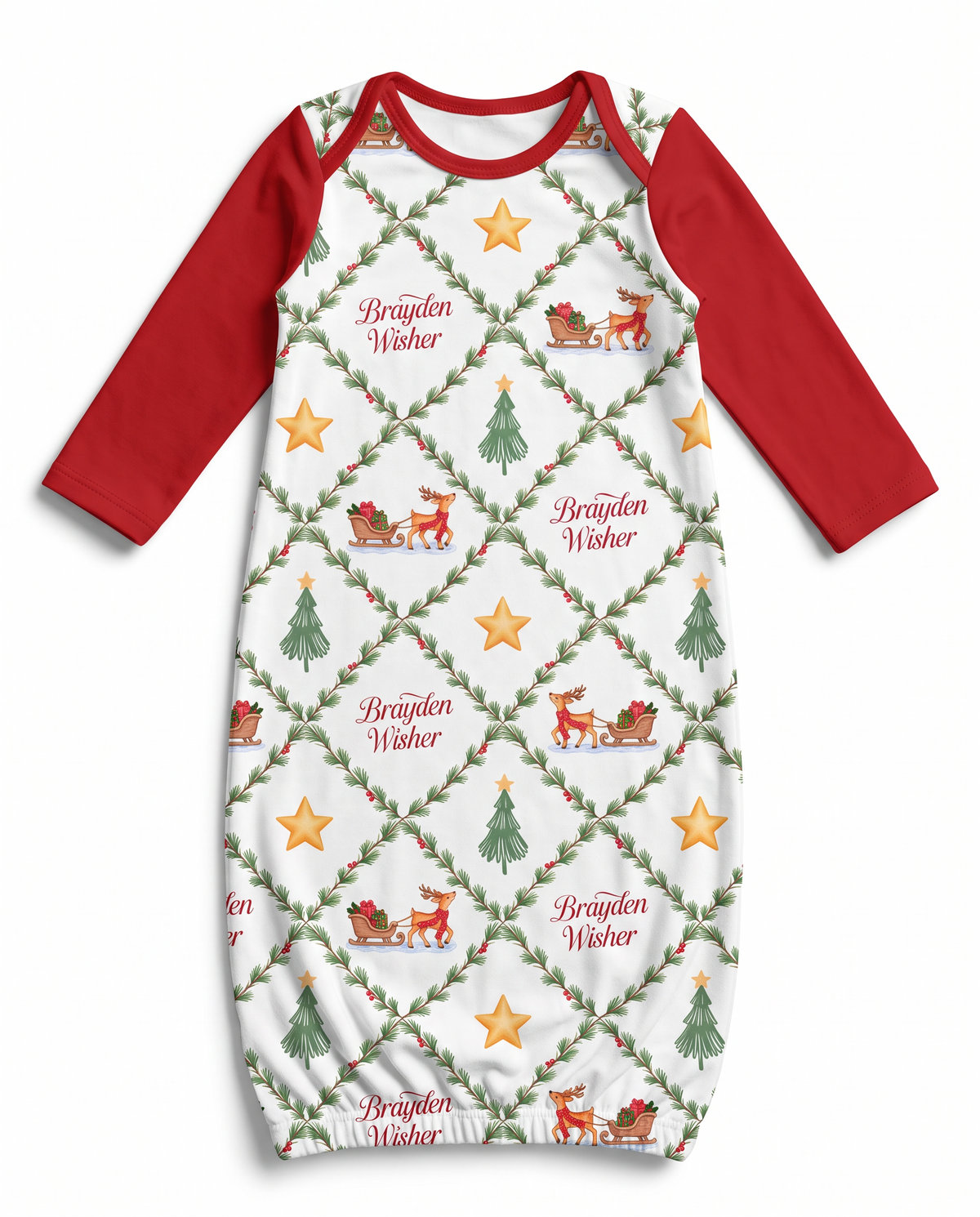 Personalized Baby Sleep Gown in North Trail