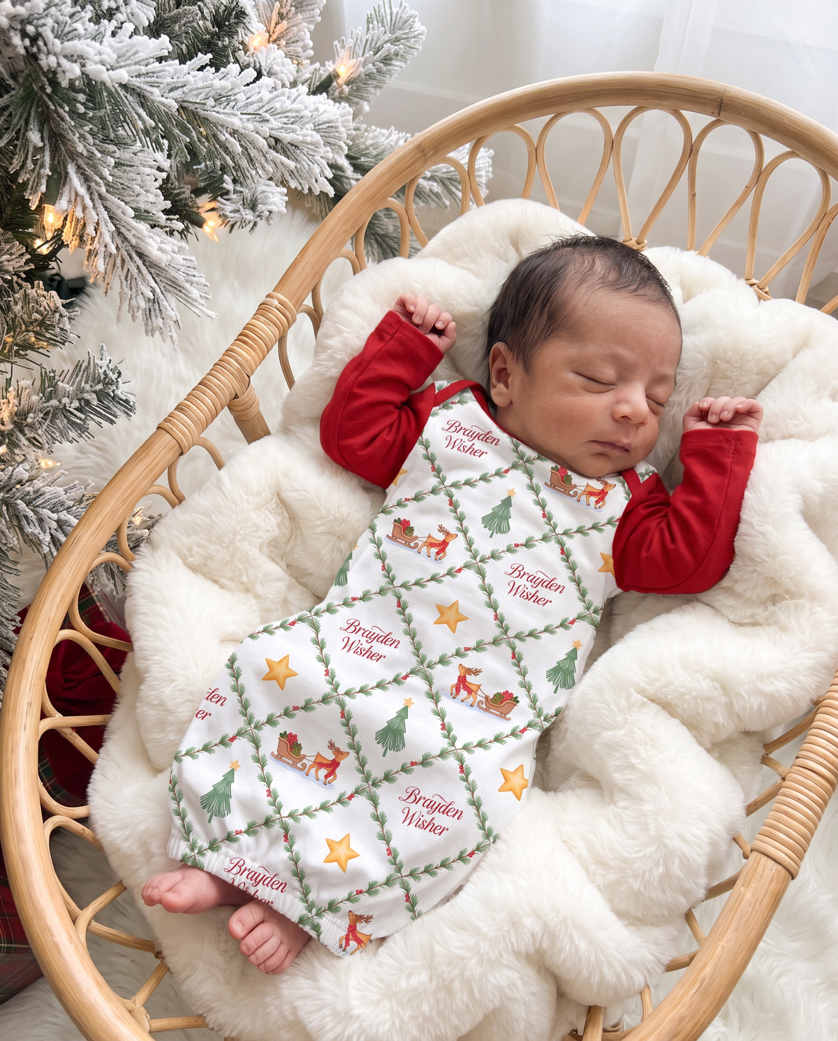 Personalized Baby Sleep Gown in North Trail