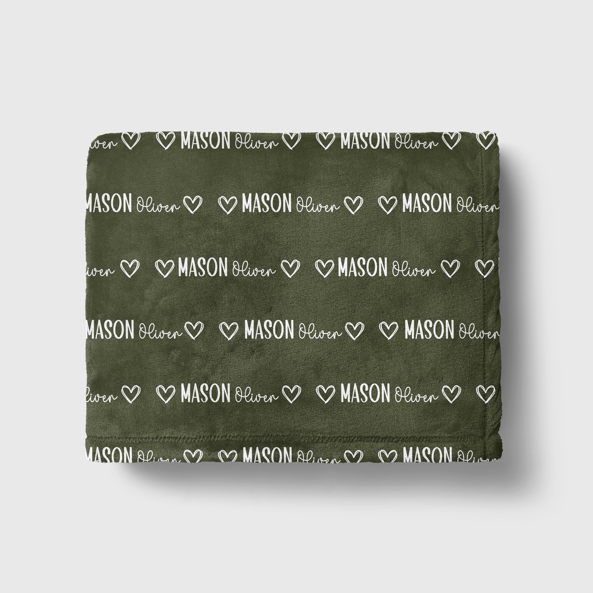 Personalized Blanket in Mono Name