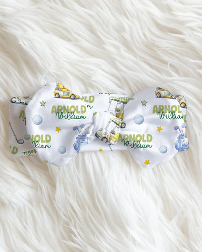 Personalized Bow Headband in Country Club Cuties