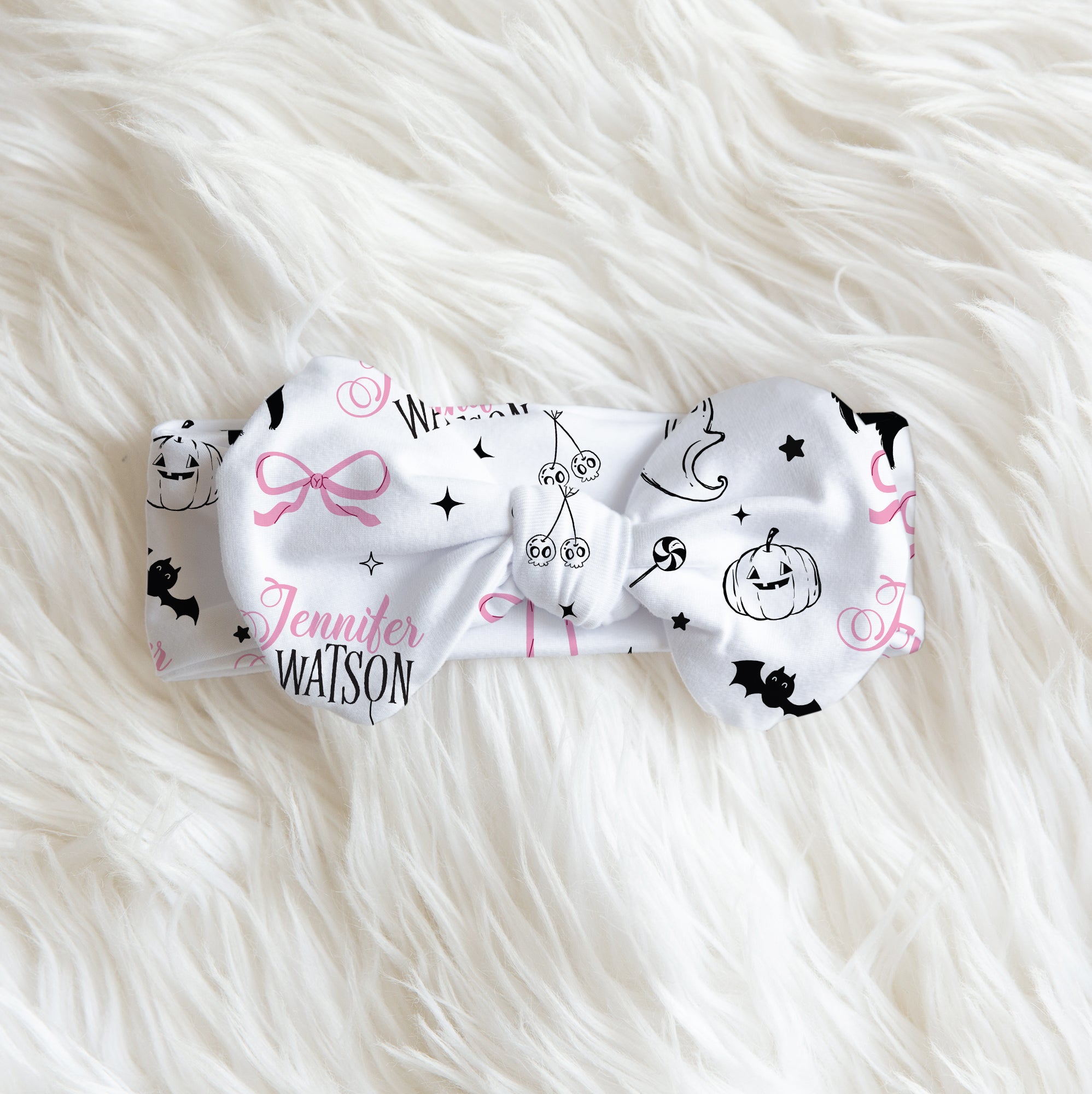 Boo Babes Personalized Bow Headband