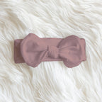 Personalized Bow Headband in Mauve