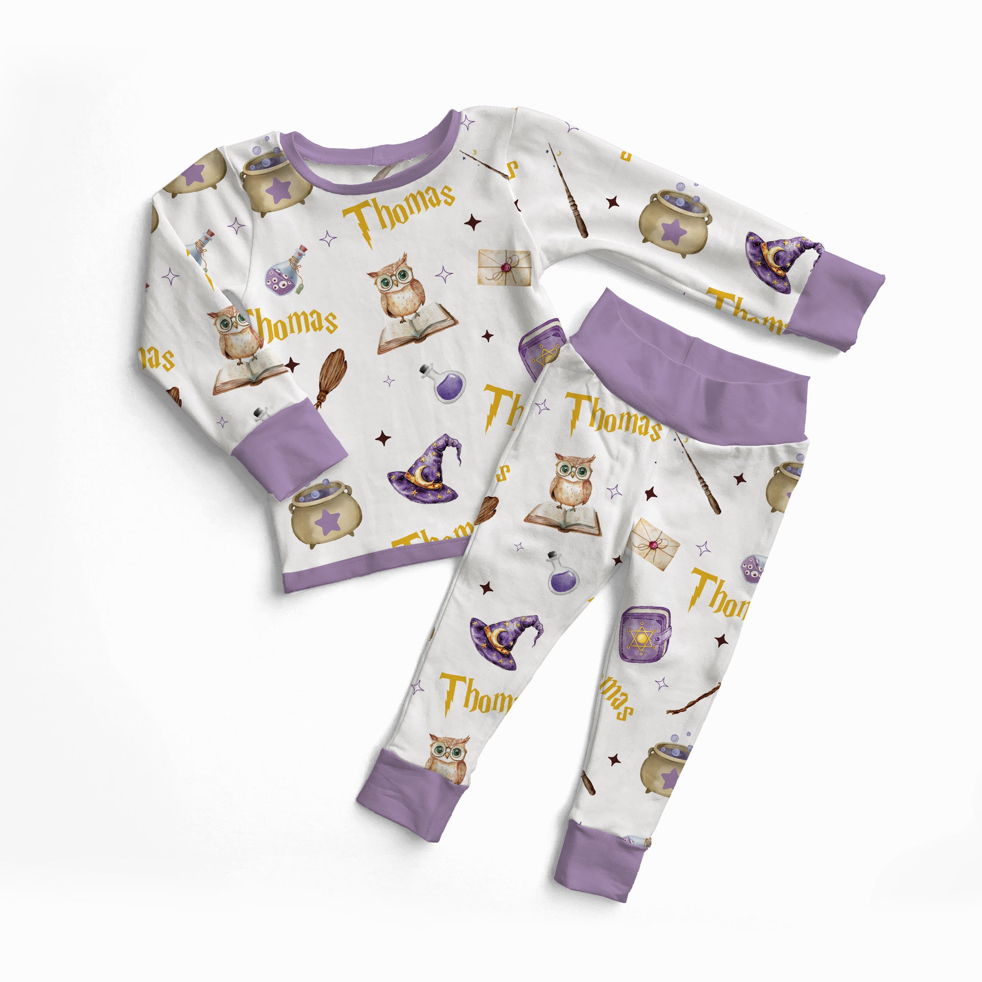Personalized Pajama Set in Wizard School