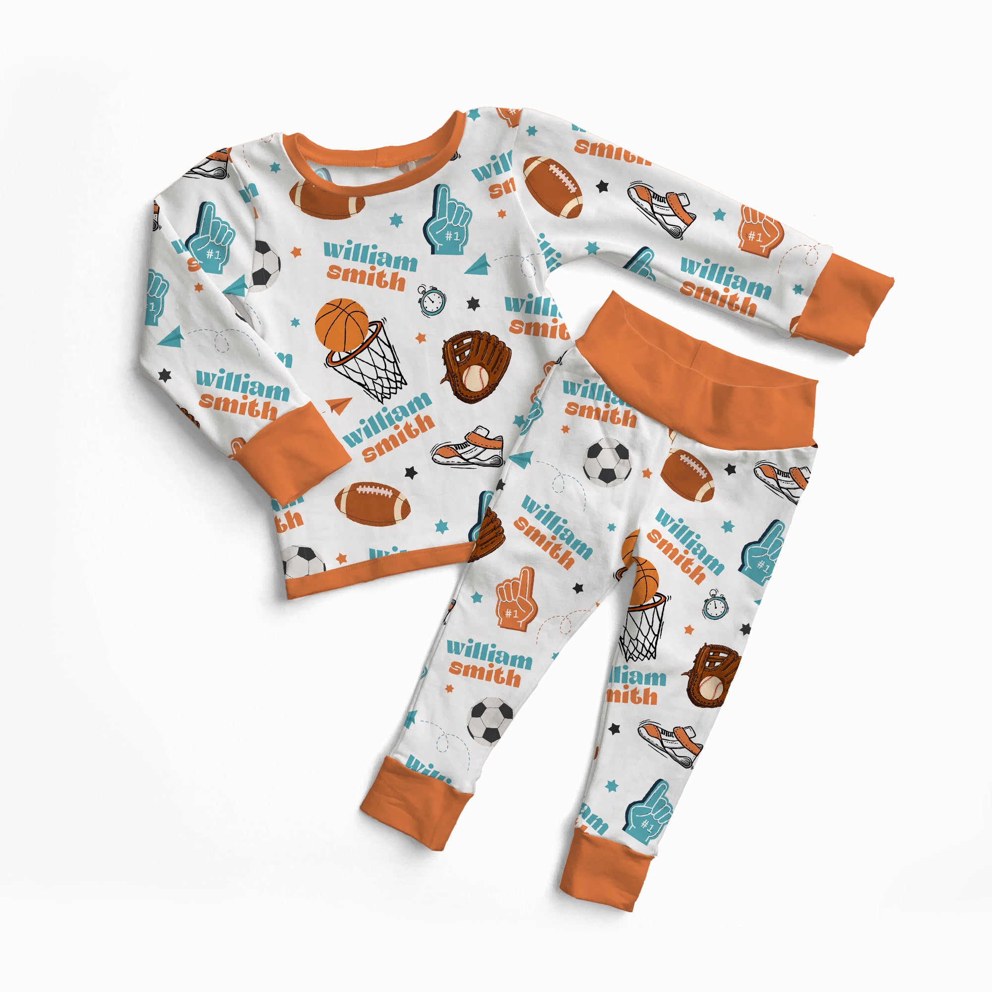 Personalized Pajama Set in Half Time