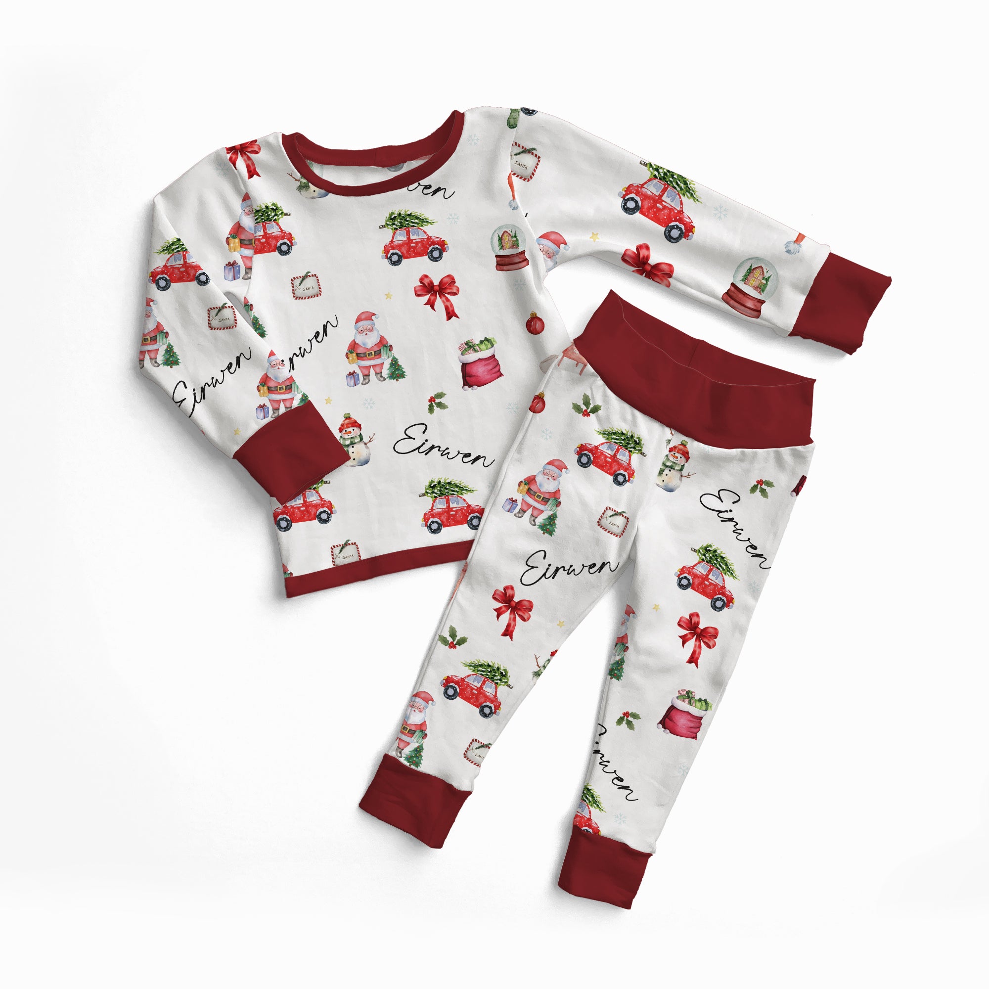 Personalized Pajama Set in Christmas Day