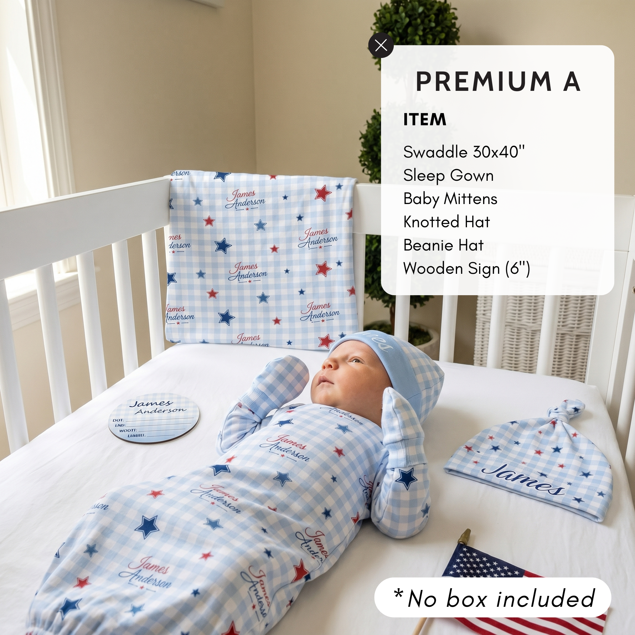 Premium Gift Set in Red, Blue and Star