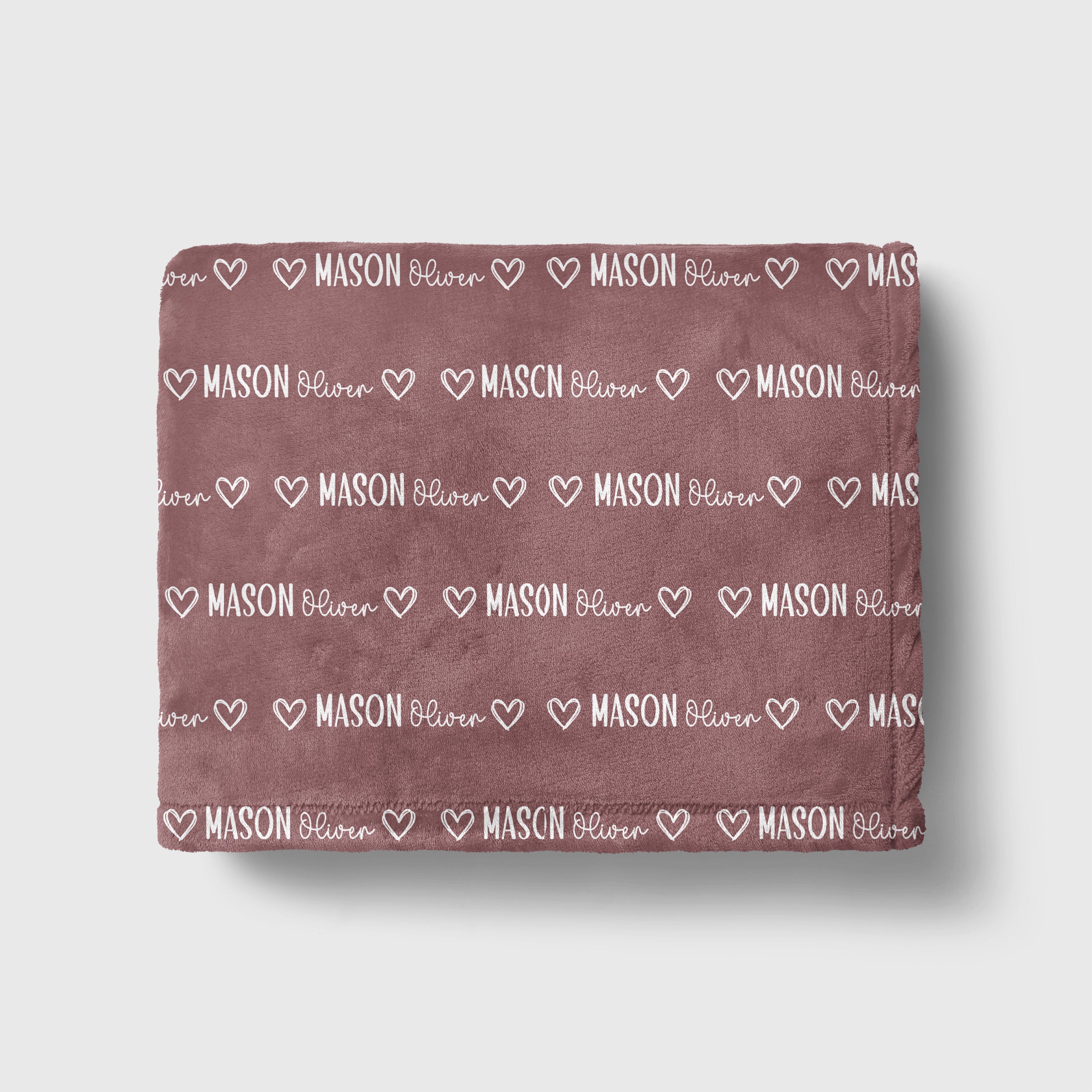 Personalized Blanket in Mono Name
