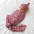 Personalized Swaddle in Rosewood