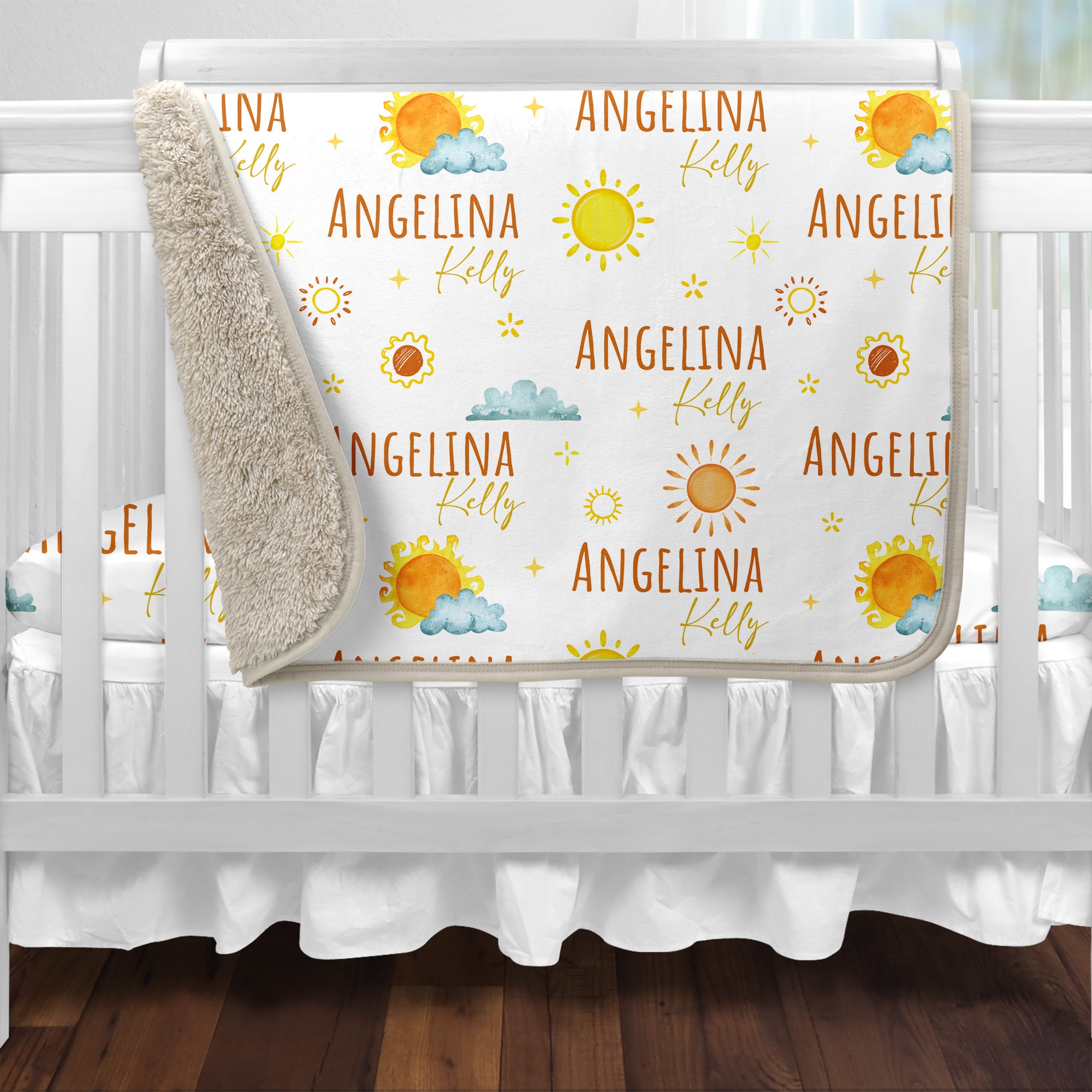 Sunshine Personalized Sherpa Blanket