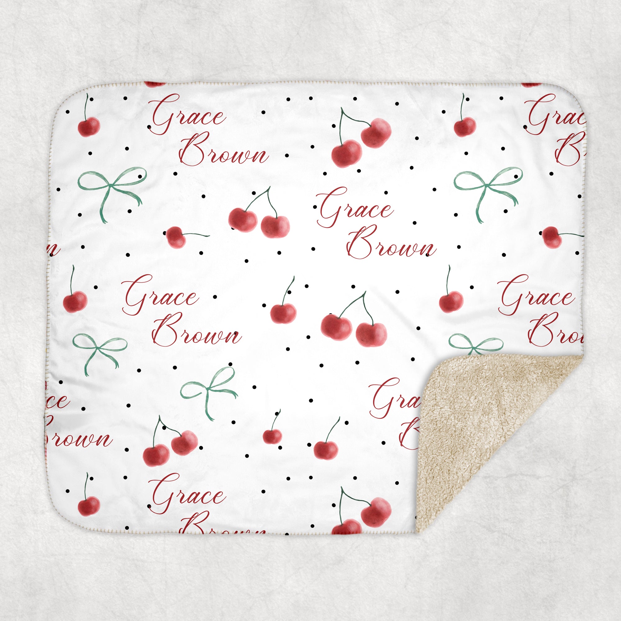 Cherished Baby Personalized Sherpa Blanket